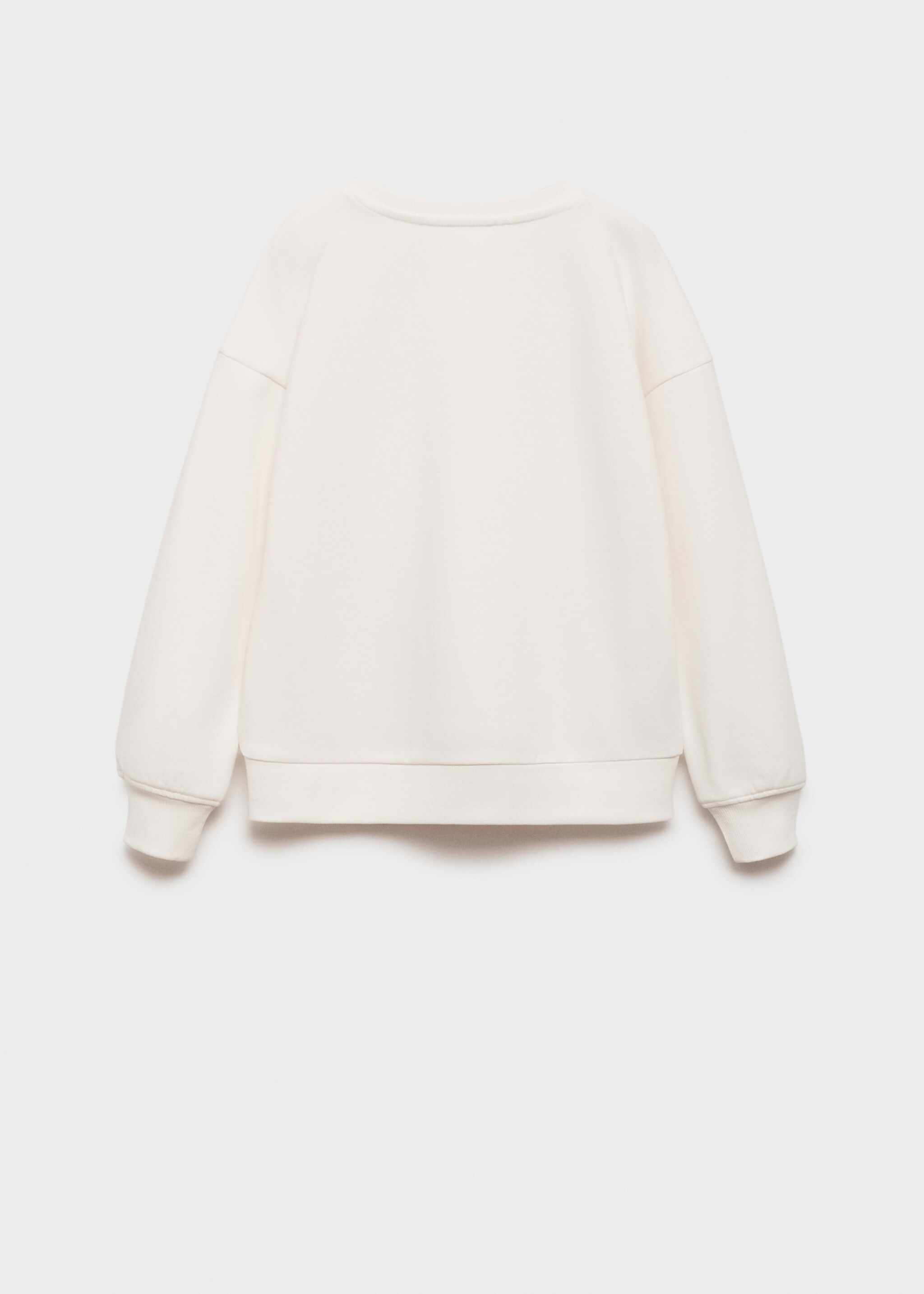 Printed cotton sweatshirt - Reverse of the article