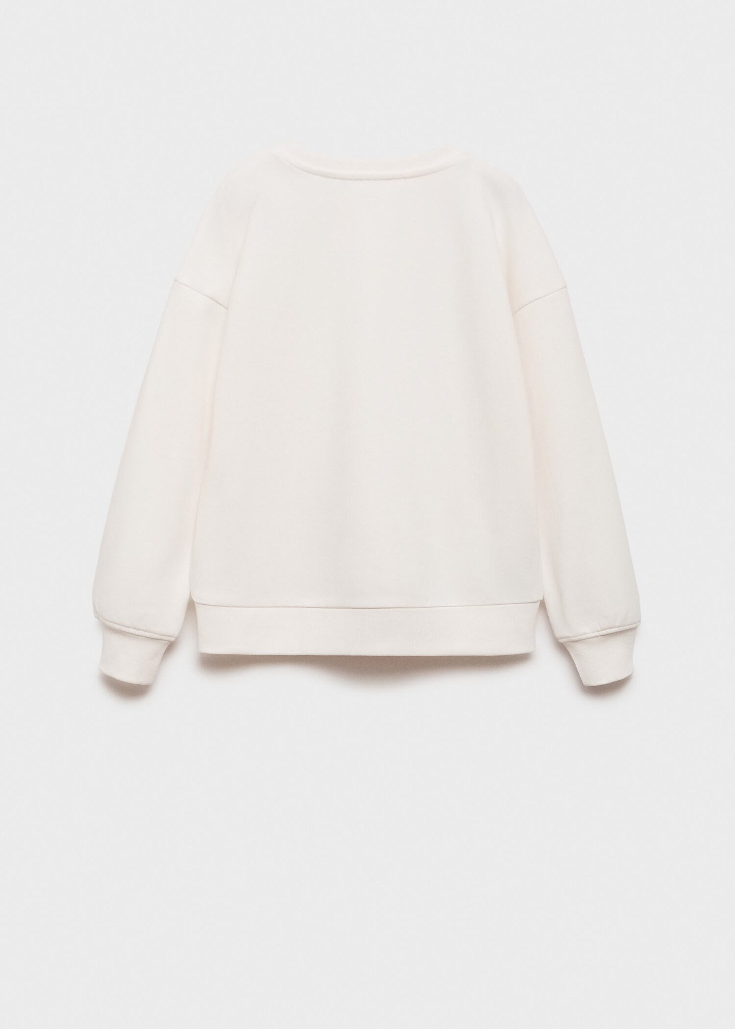 Printed cotton sweatshirt - Reverse of the article