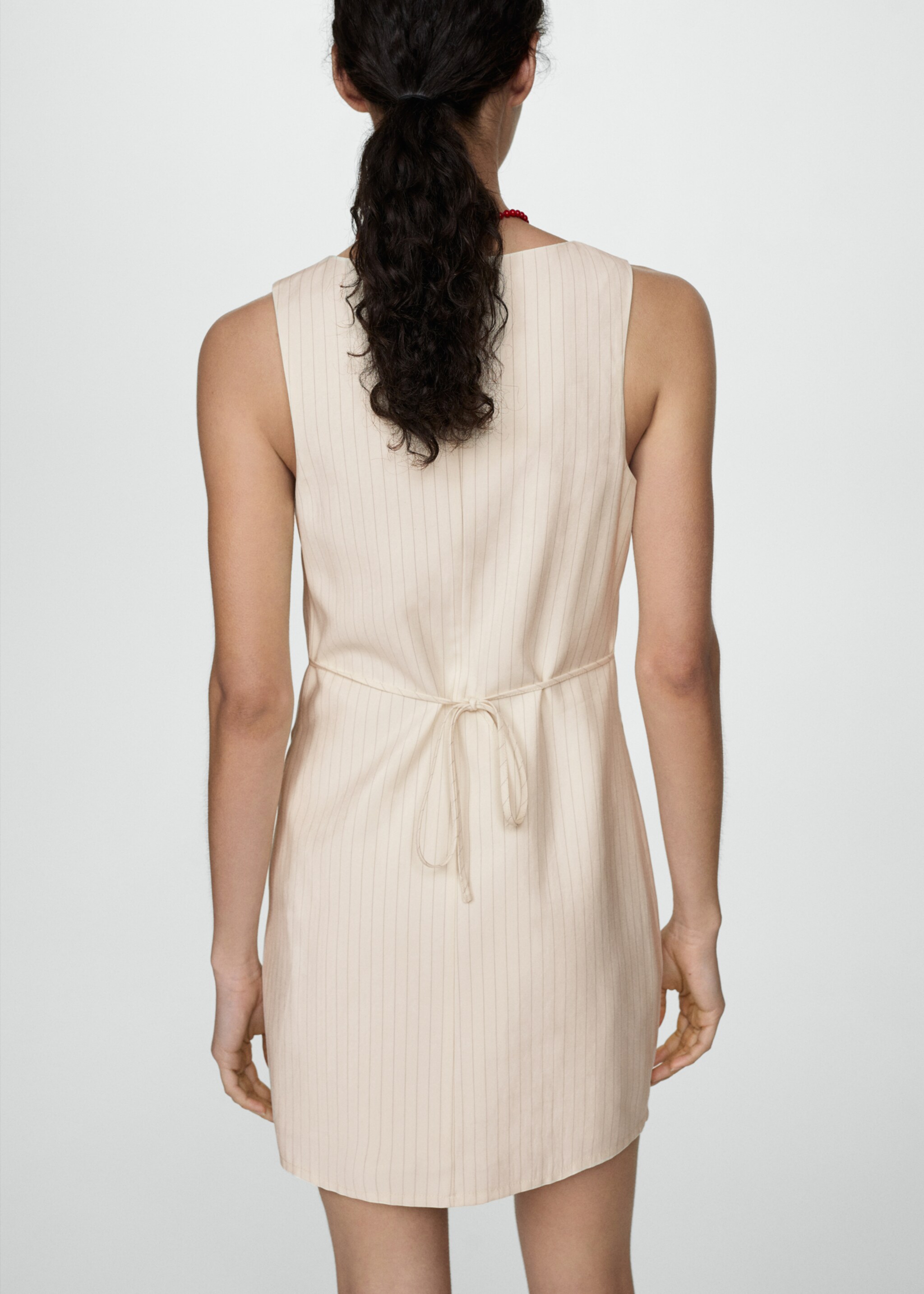 Vestido lazo rayas - Reverso del artículo