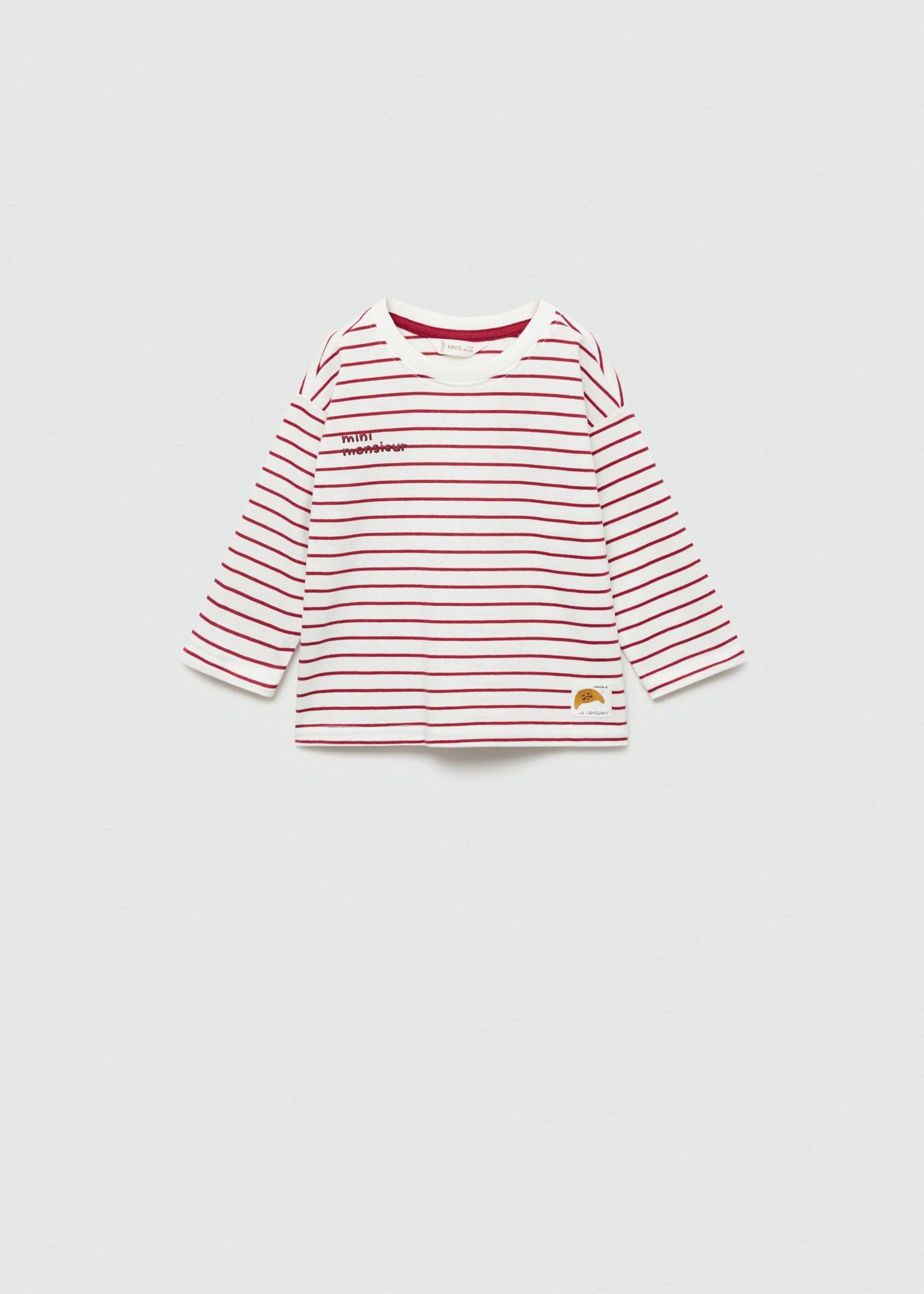 T-shirt manches longues imprimé - Article sans modèle, Rouge. Ref: 77043279-00.