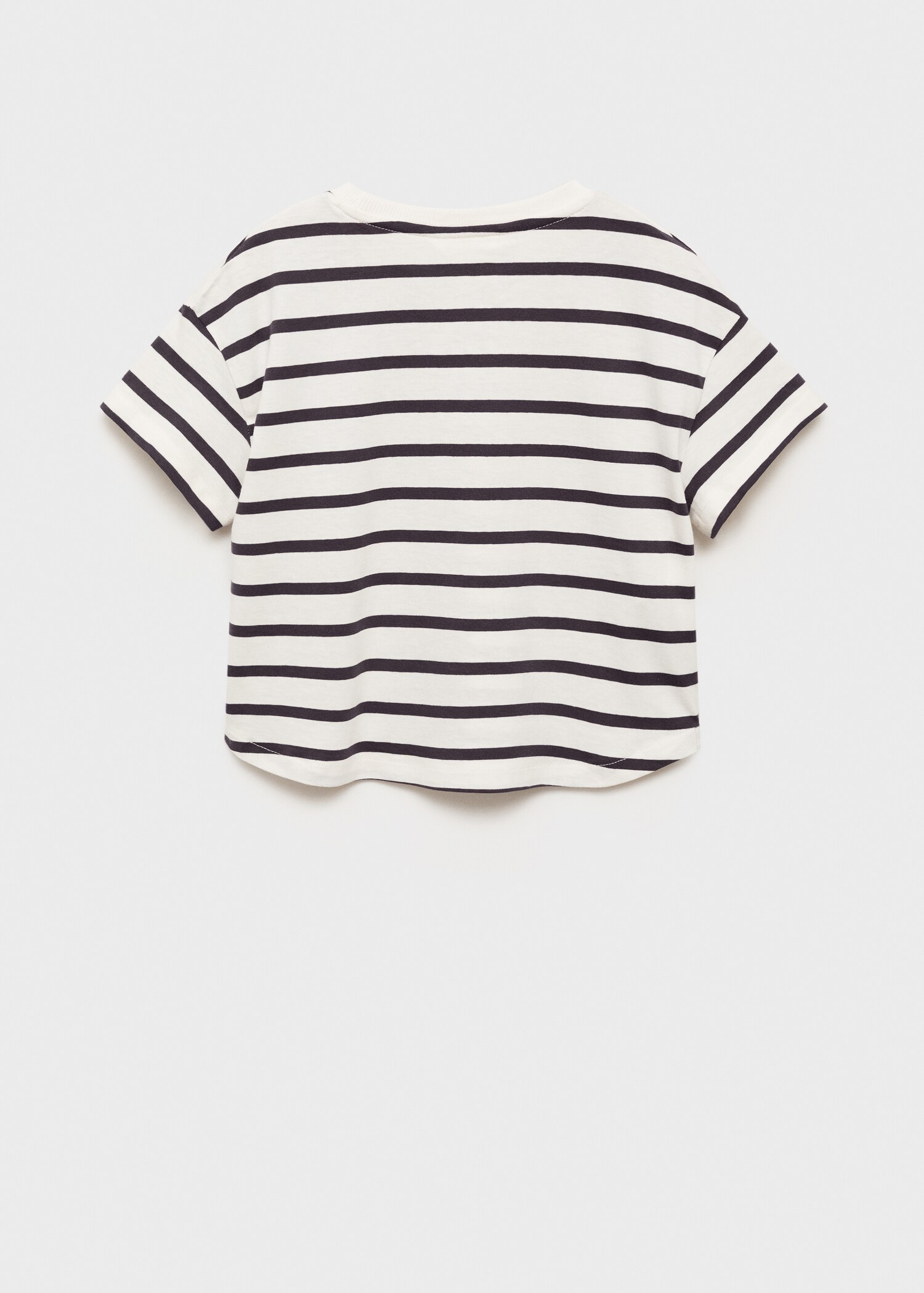 Striped t-shirt with embroidered detail - Reverse of the article