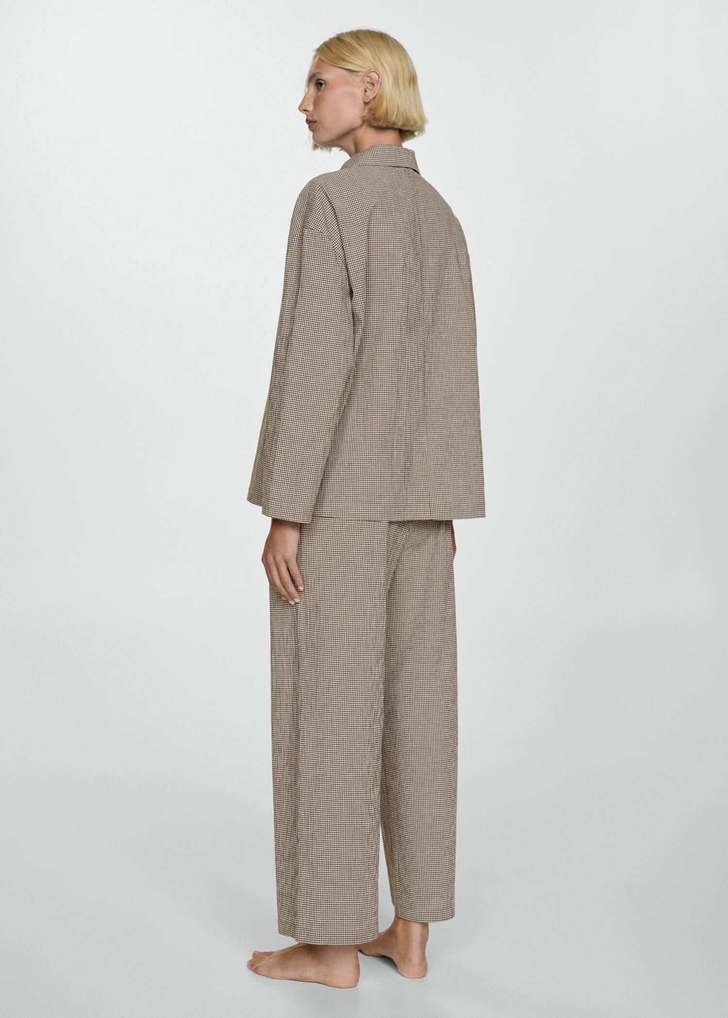 Cotton long pyjamas - Reverse of the article