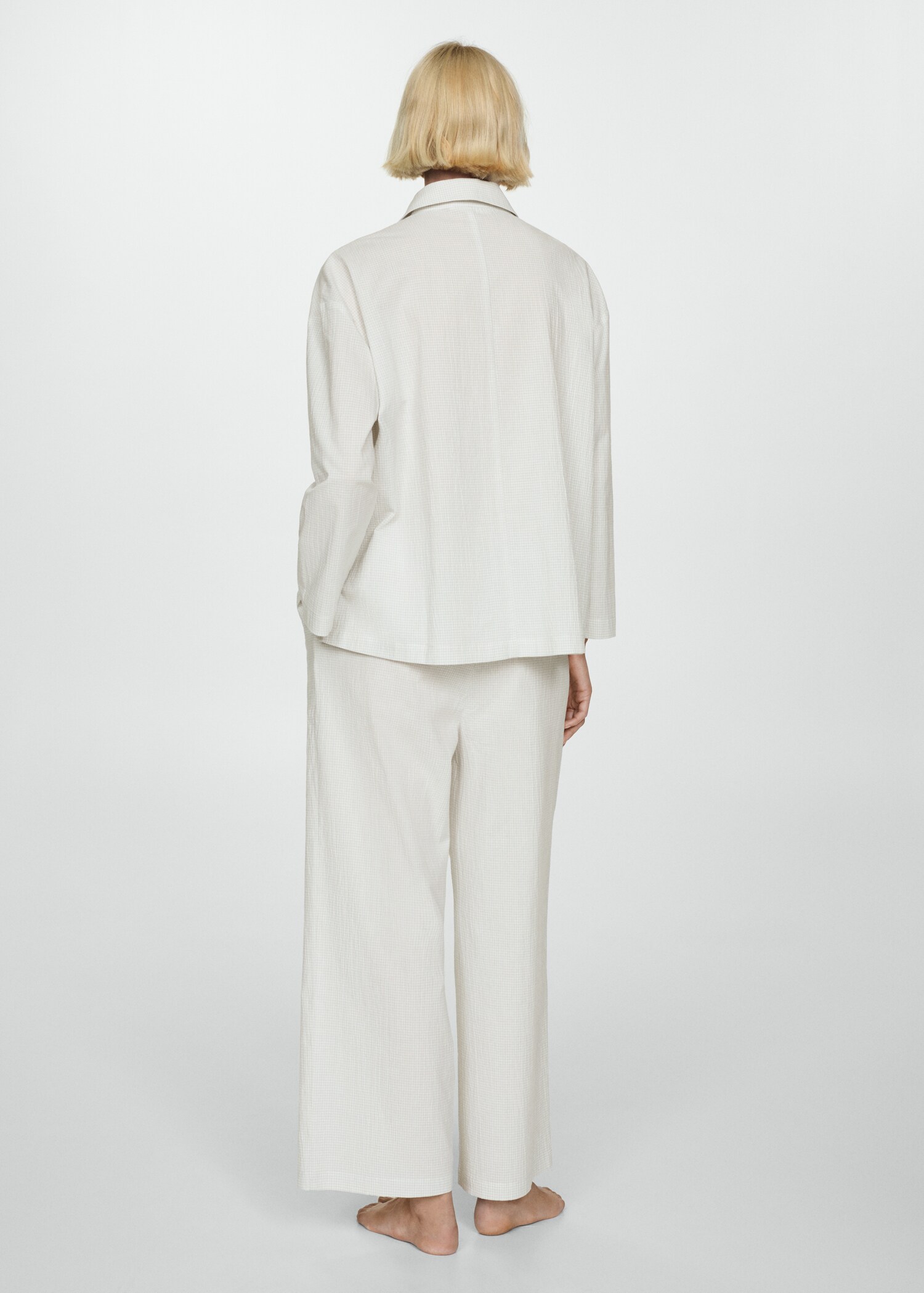 Cotton long pyjamas - Reverse of the article