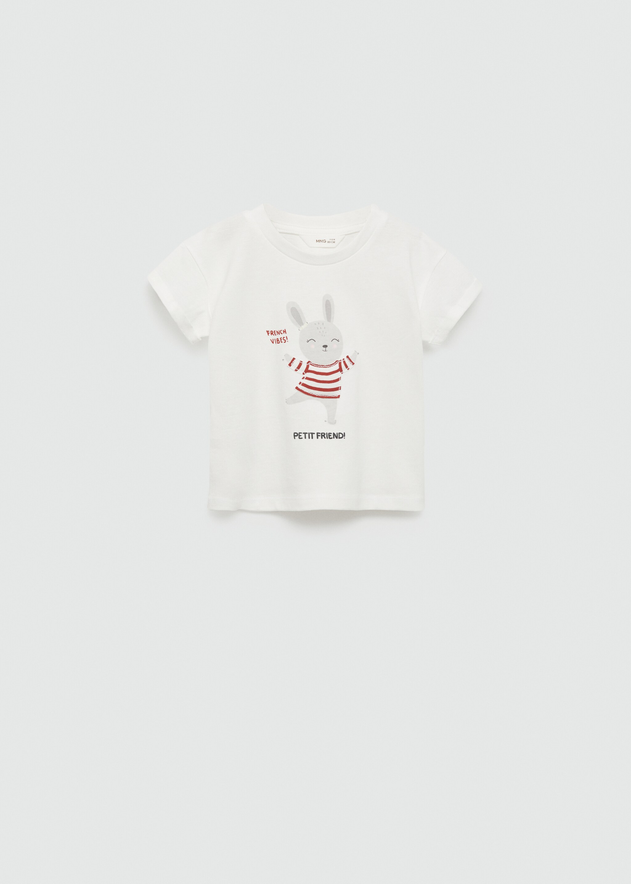 Printed cotton-blend T-shirt - Article without model