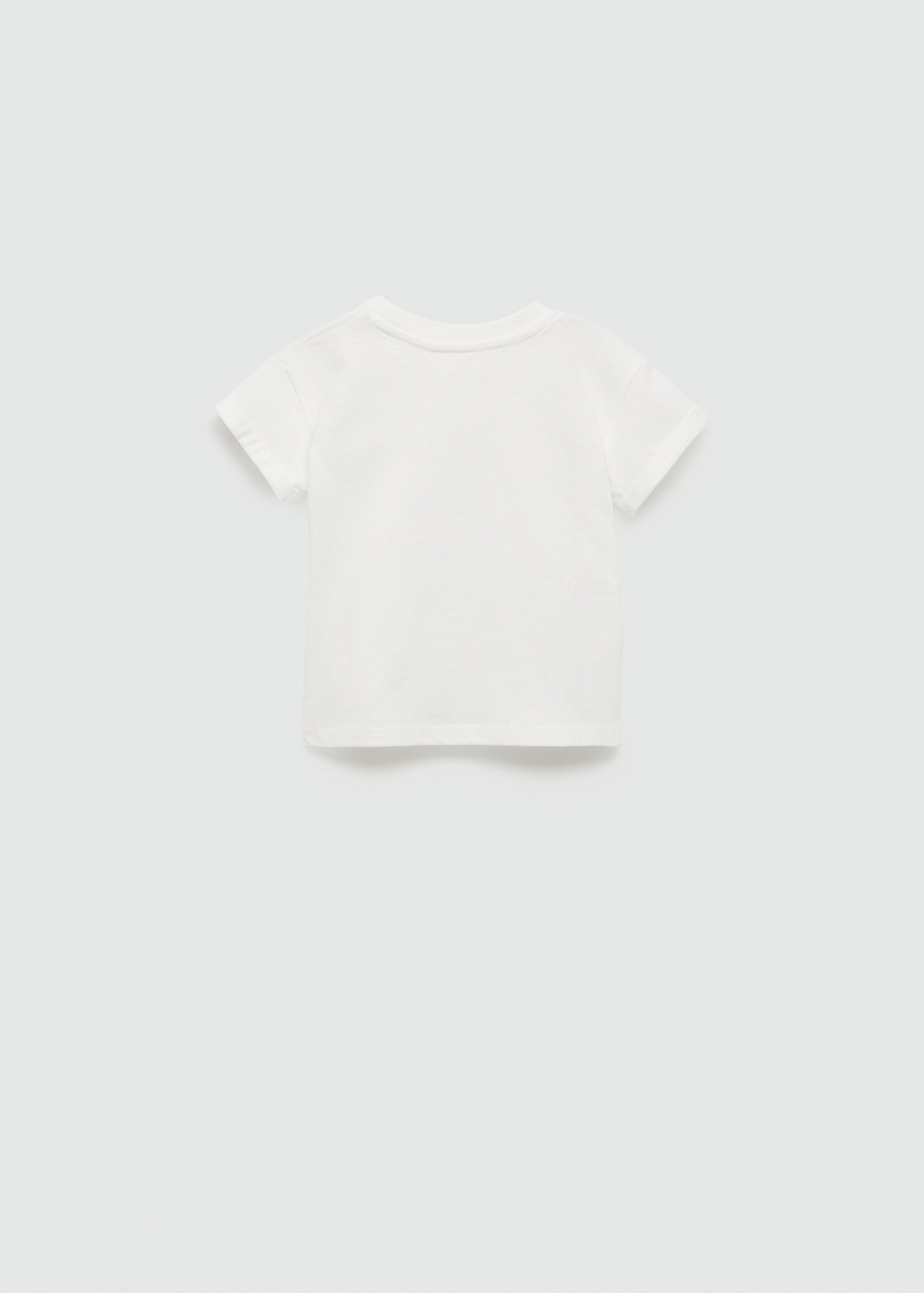 Printed cotton-blend T-shirt - Reverse of the article