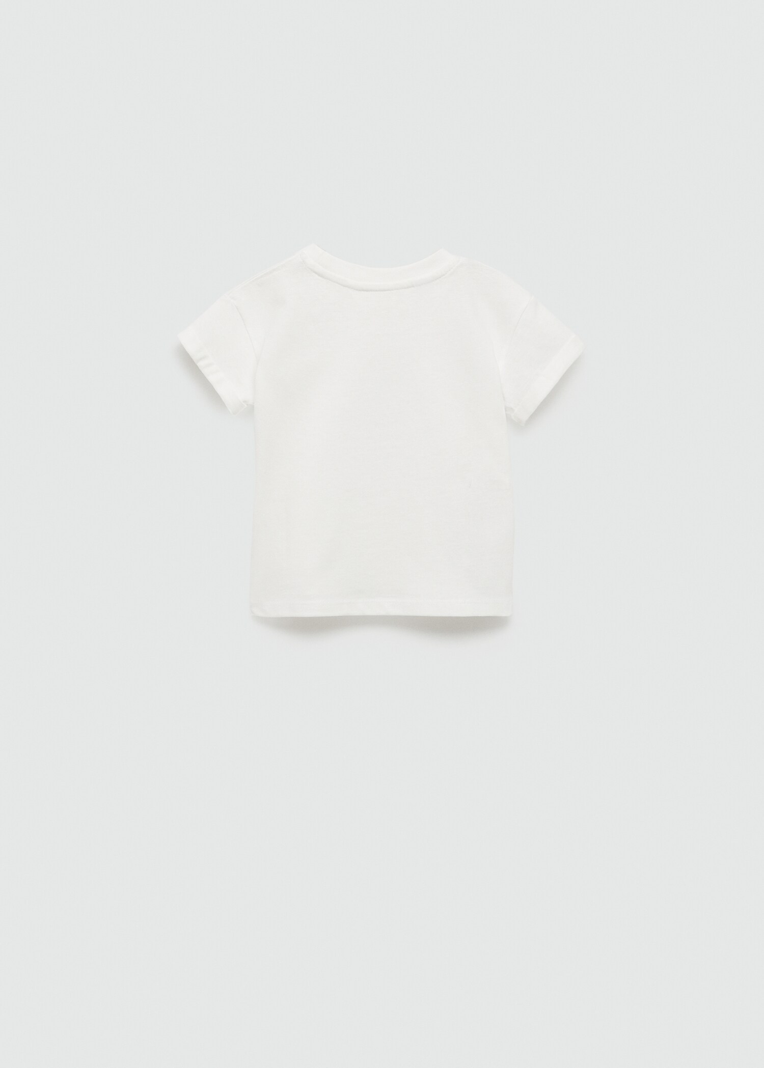 Printed cotton-blend T-shirt - Reverse of the article