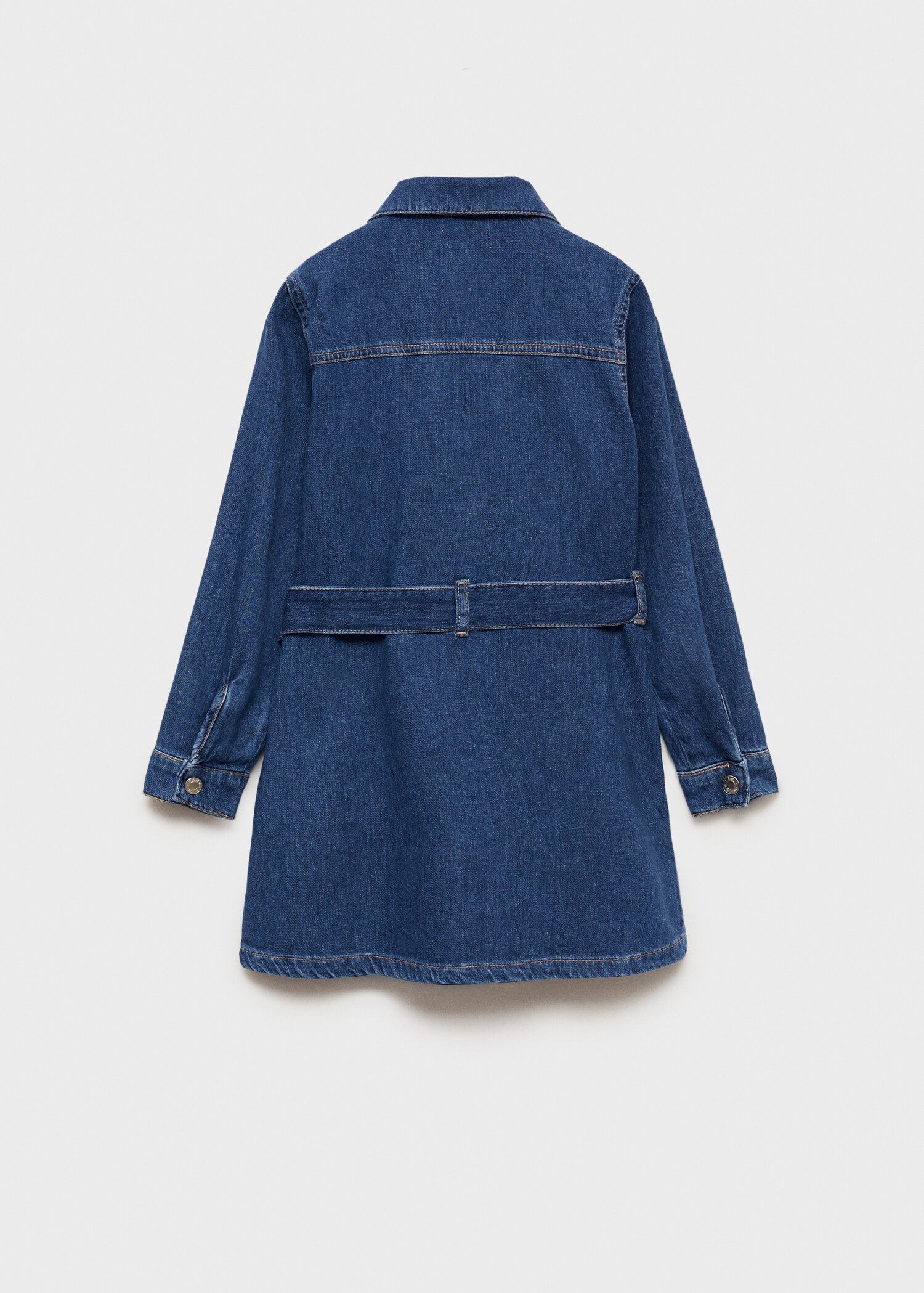 Denim shirt dress - Reverse of the article