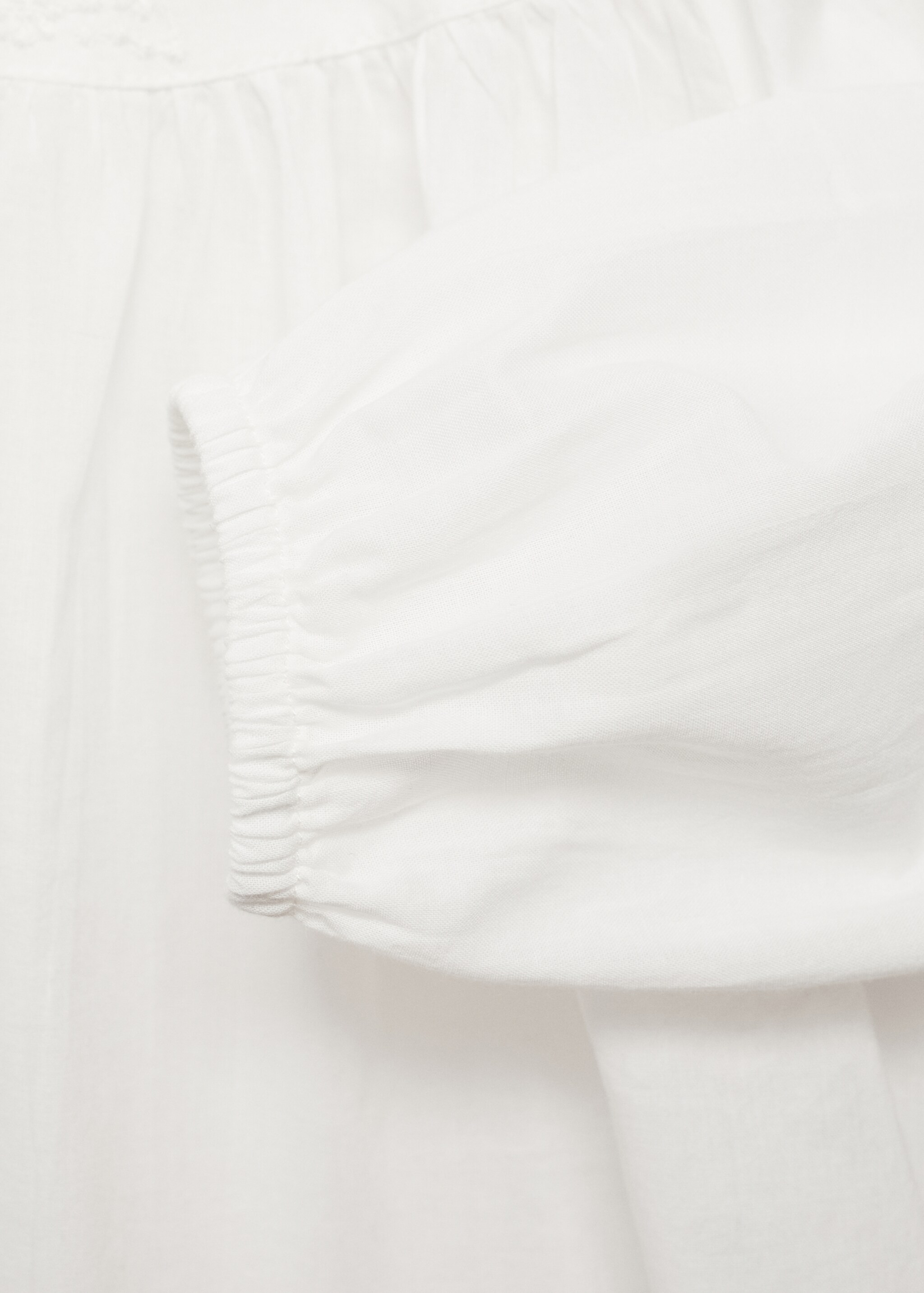 Embroidered cotton blouse - Details of the article 0