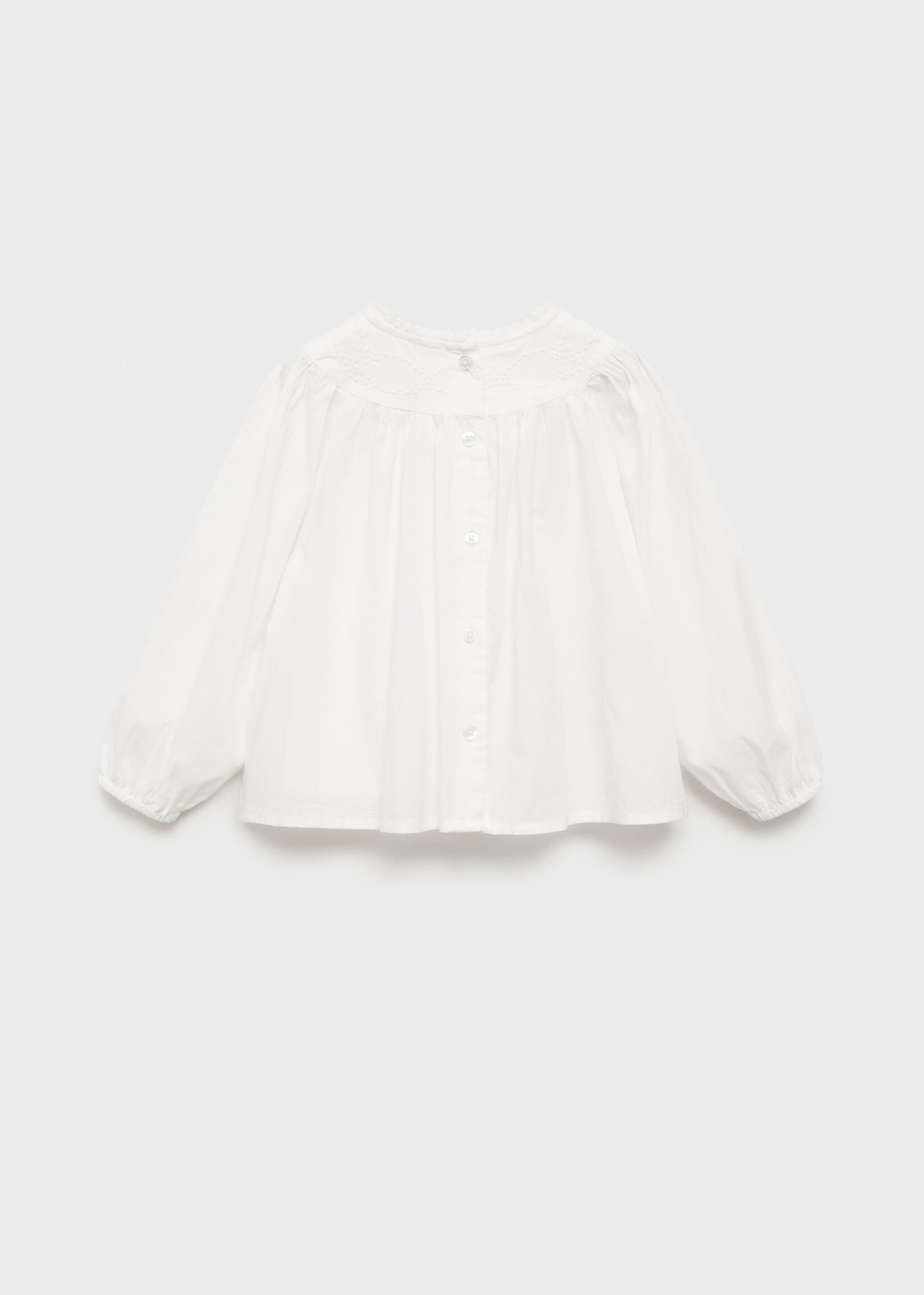 Embroidered cotton blouse - Reverse of the article