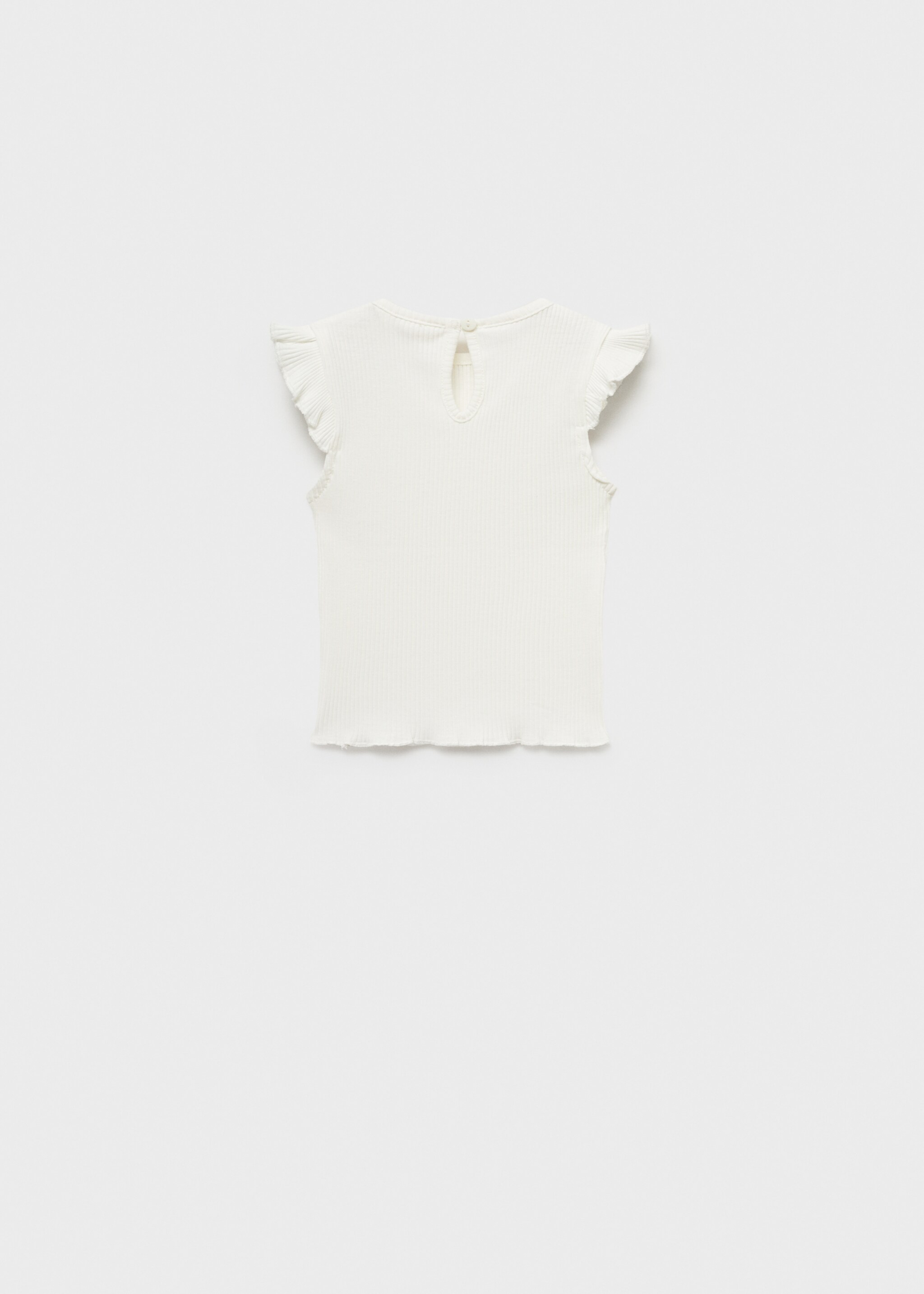 T-shirt en coton à volants - Verso de l’article
