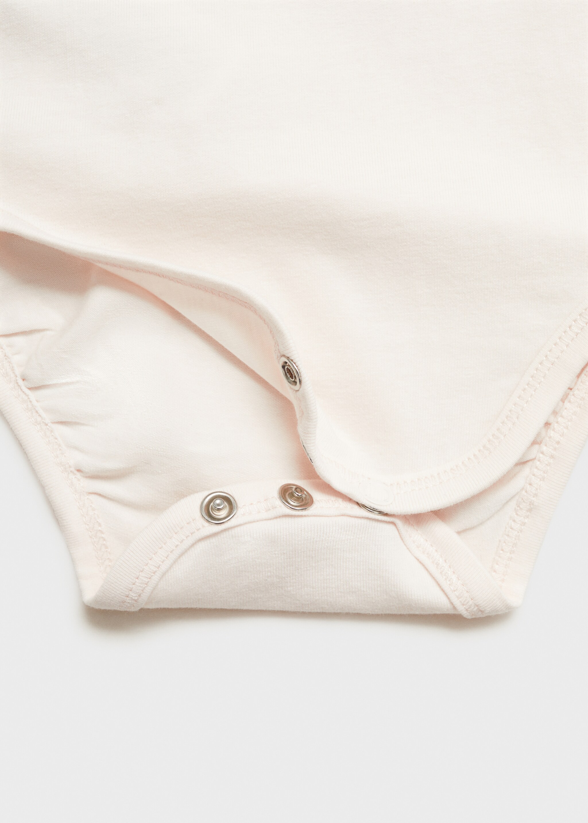 Cotton bodysuit with embroidered collar - Details of the article 8