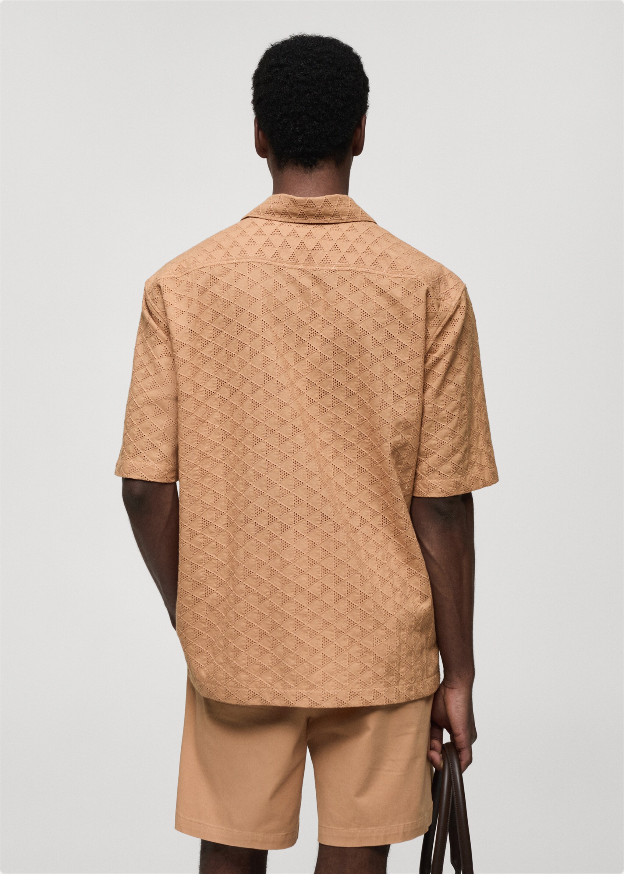 100% embroidered cotton shirt - Reverse of the article