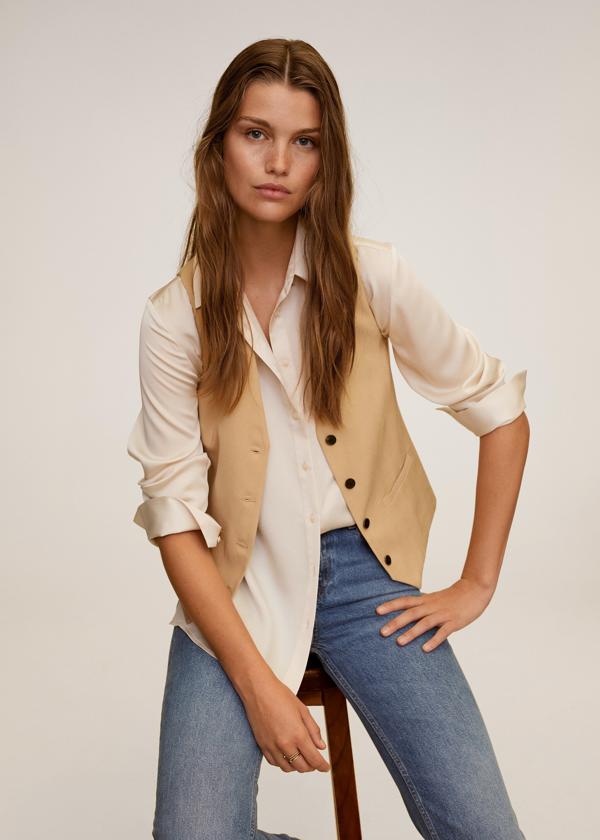 Satin shirt - Details of the article 1