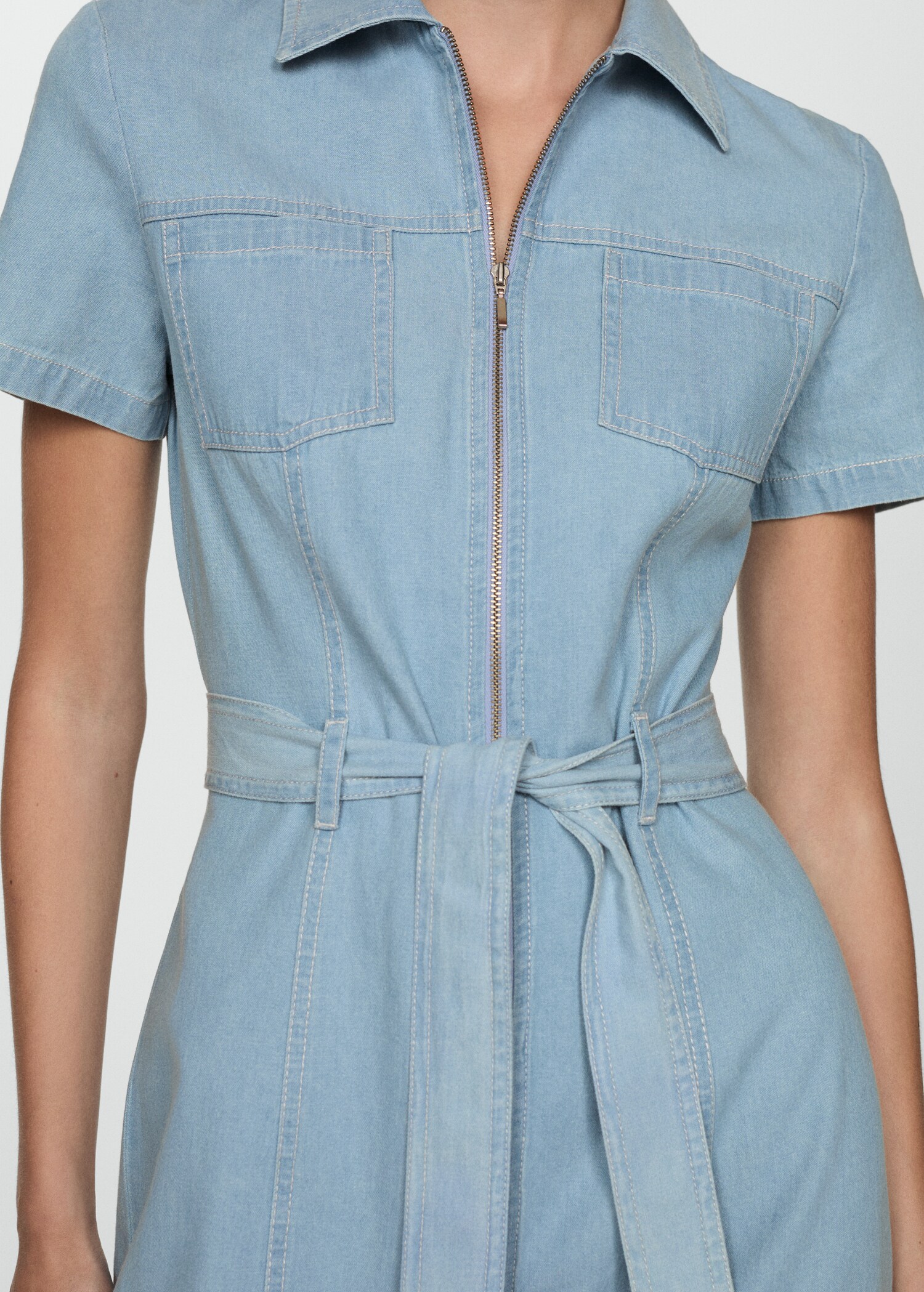 Robe en jean ceinture - Détail de l'article 6