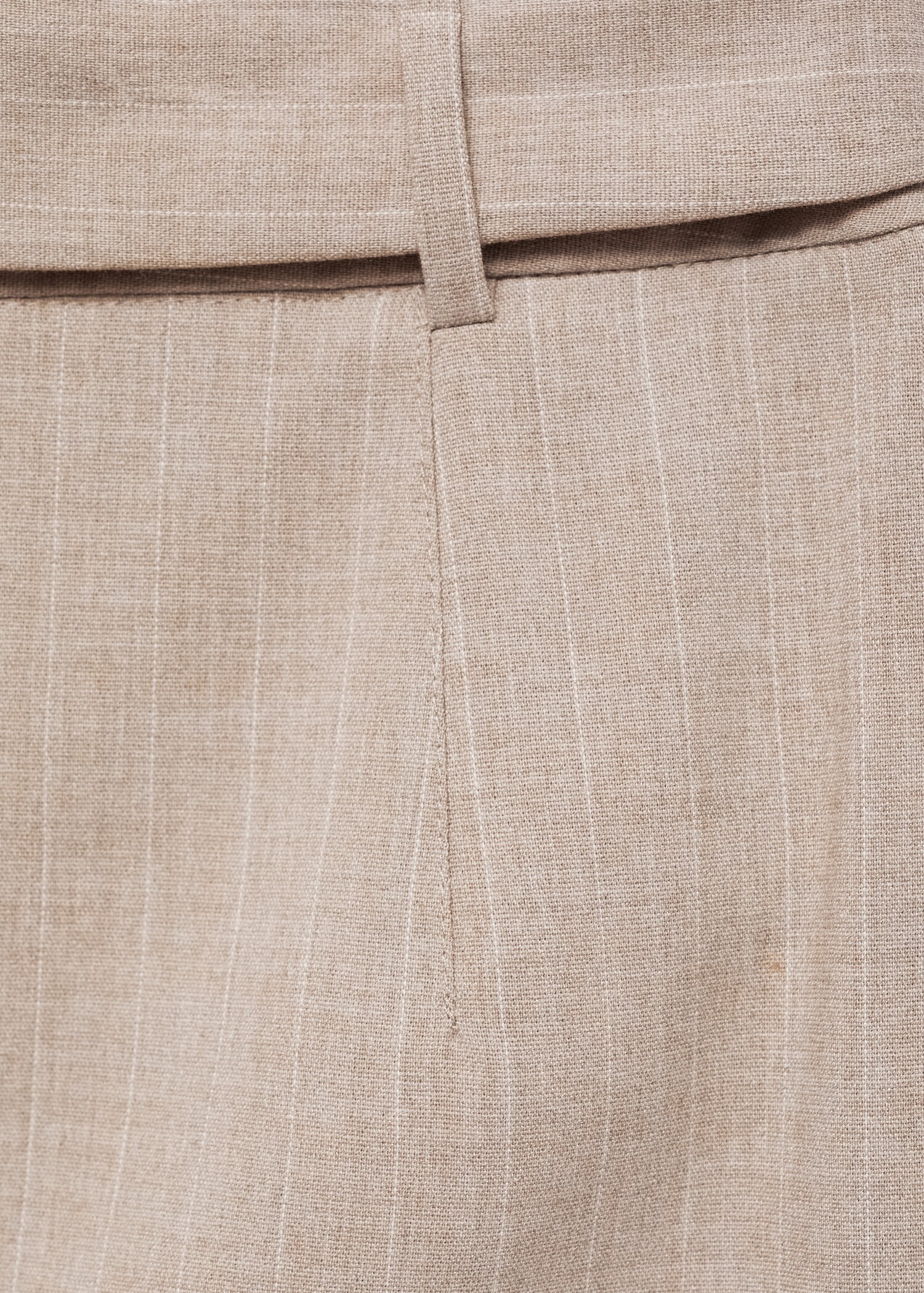 Chalk-stripe straight trousers - Details of the article 0