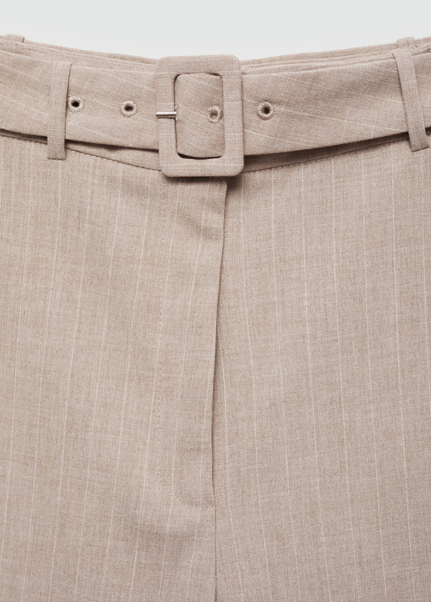 Chalk-stripe straight trousers - Details of the article 8