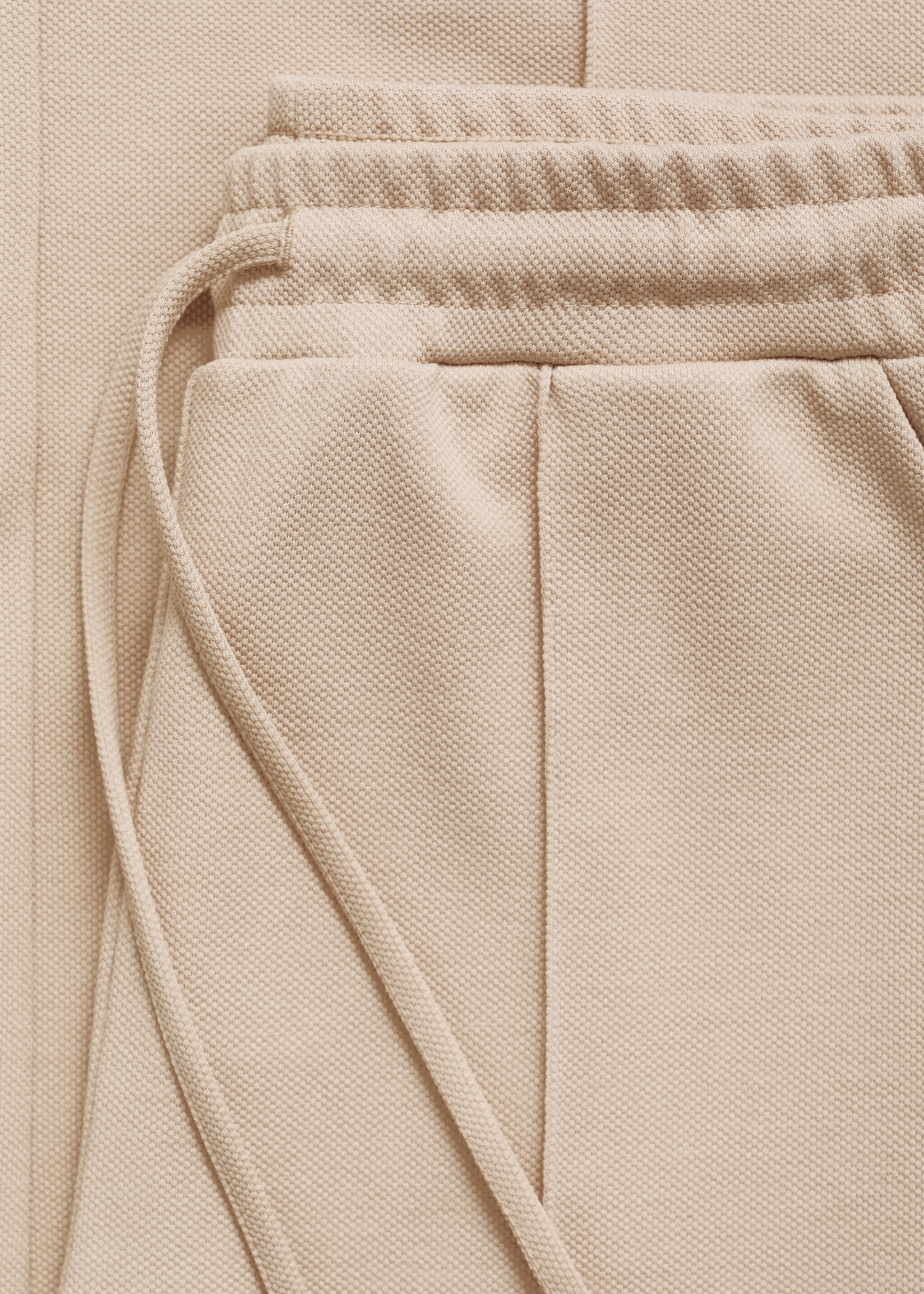 Seam-detail straight-fit pants - Details of the article 0, Beige. Ref: 77044021-00.