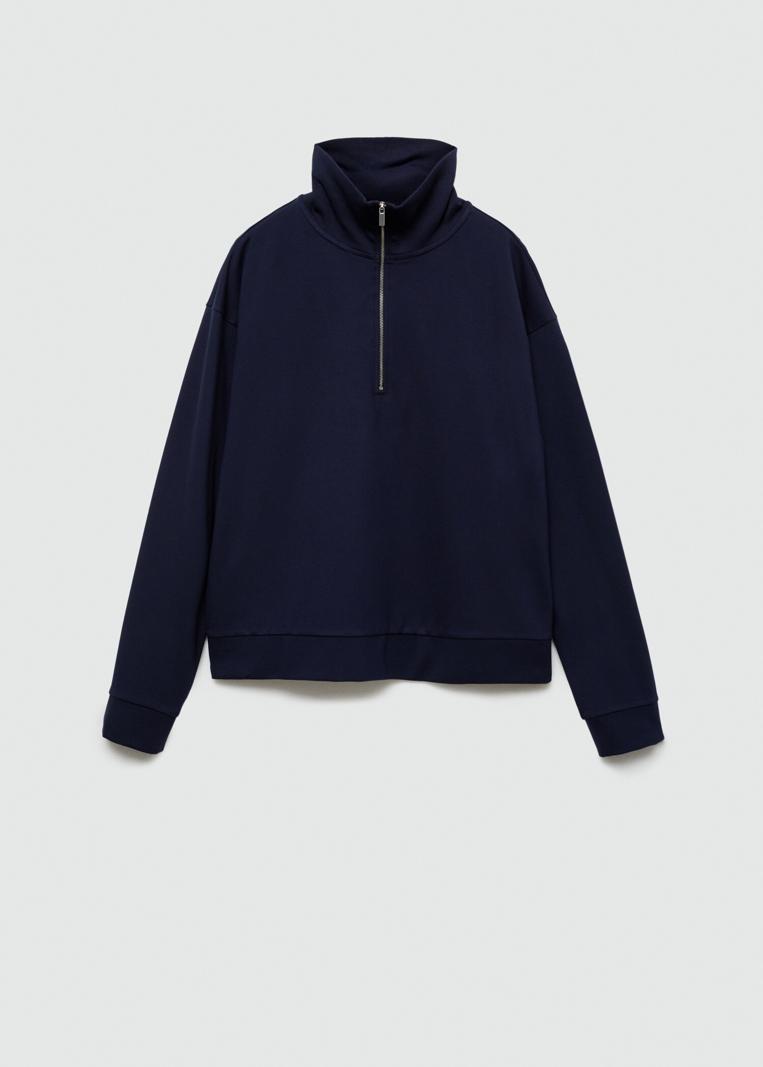 Sudadera cuello perkins cremallera - Artículo sin modelo