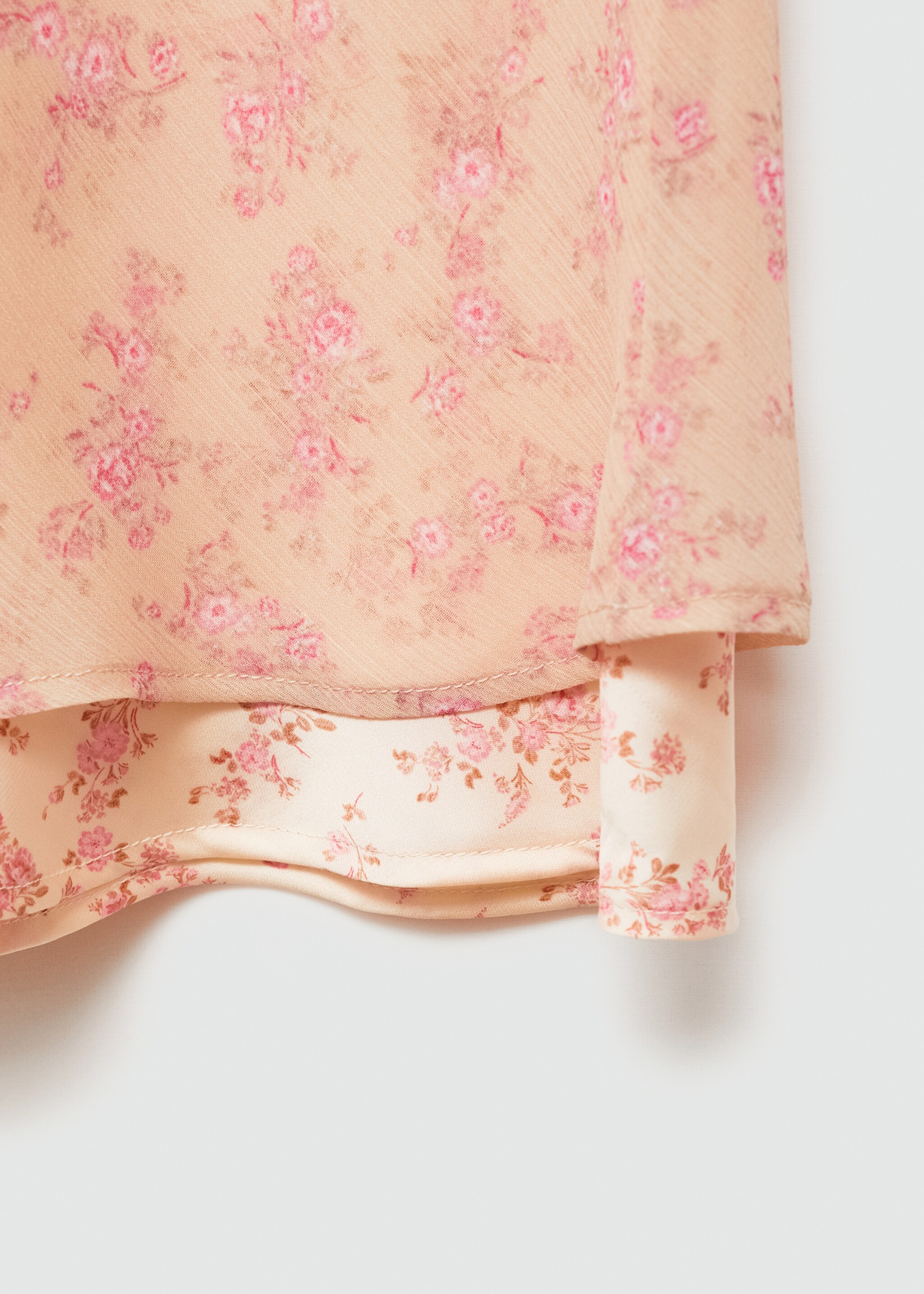 Floral-print long skirt - Details of the article 0