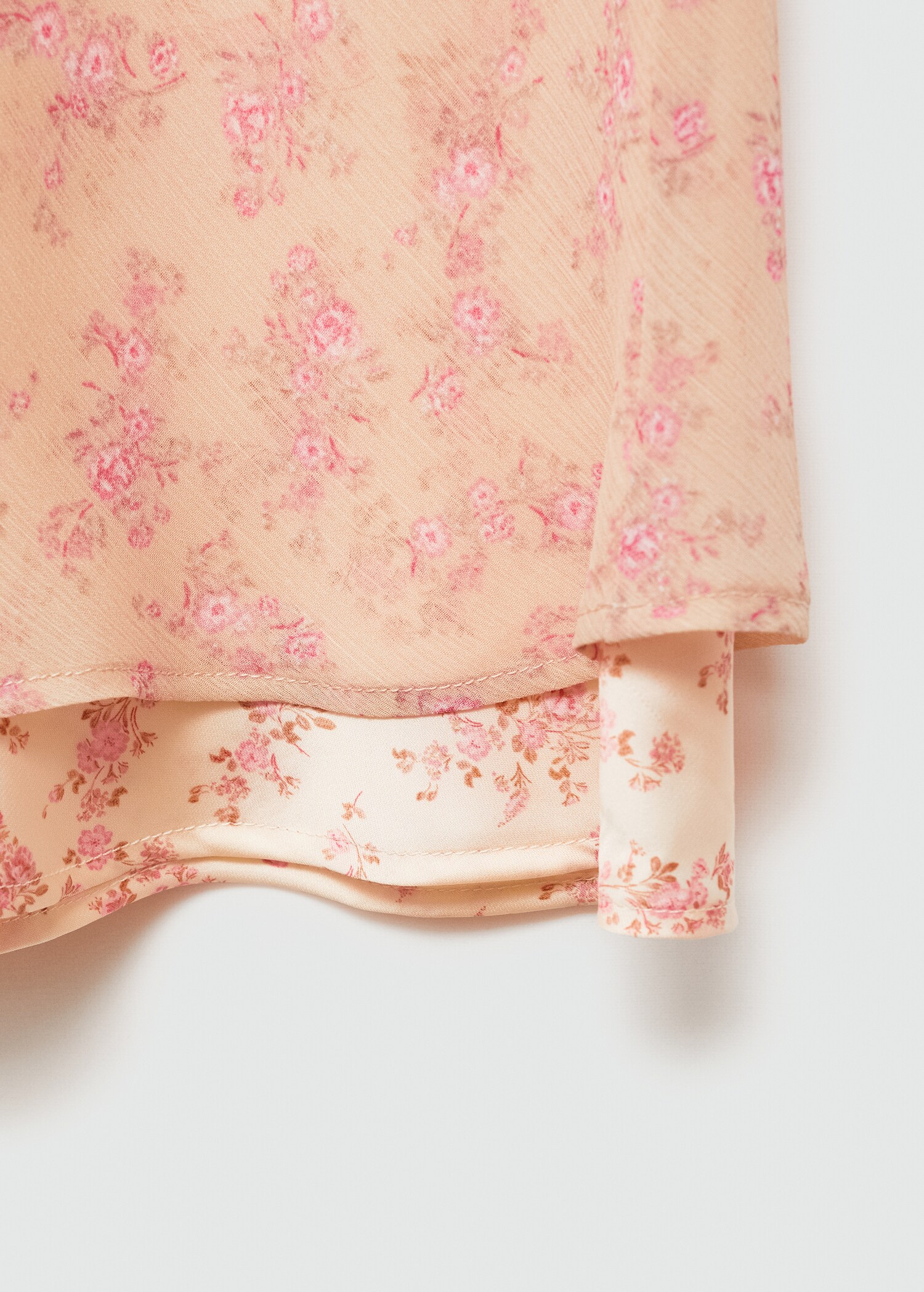 Floral-print long skirt - Details of the article 0