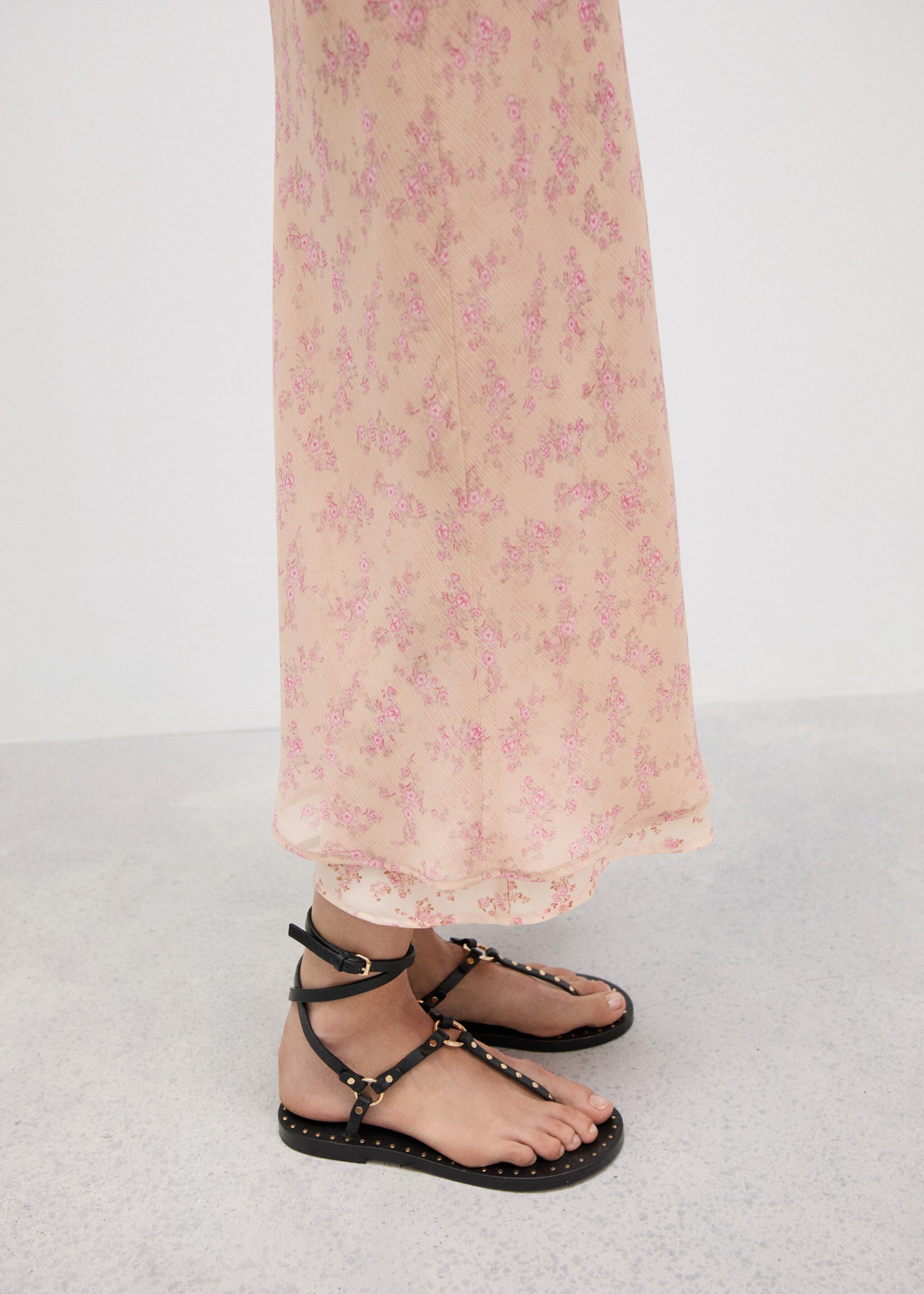 Floral-print long skirt - Details of the article 6