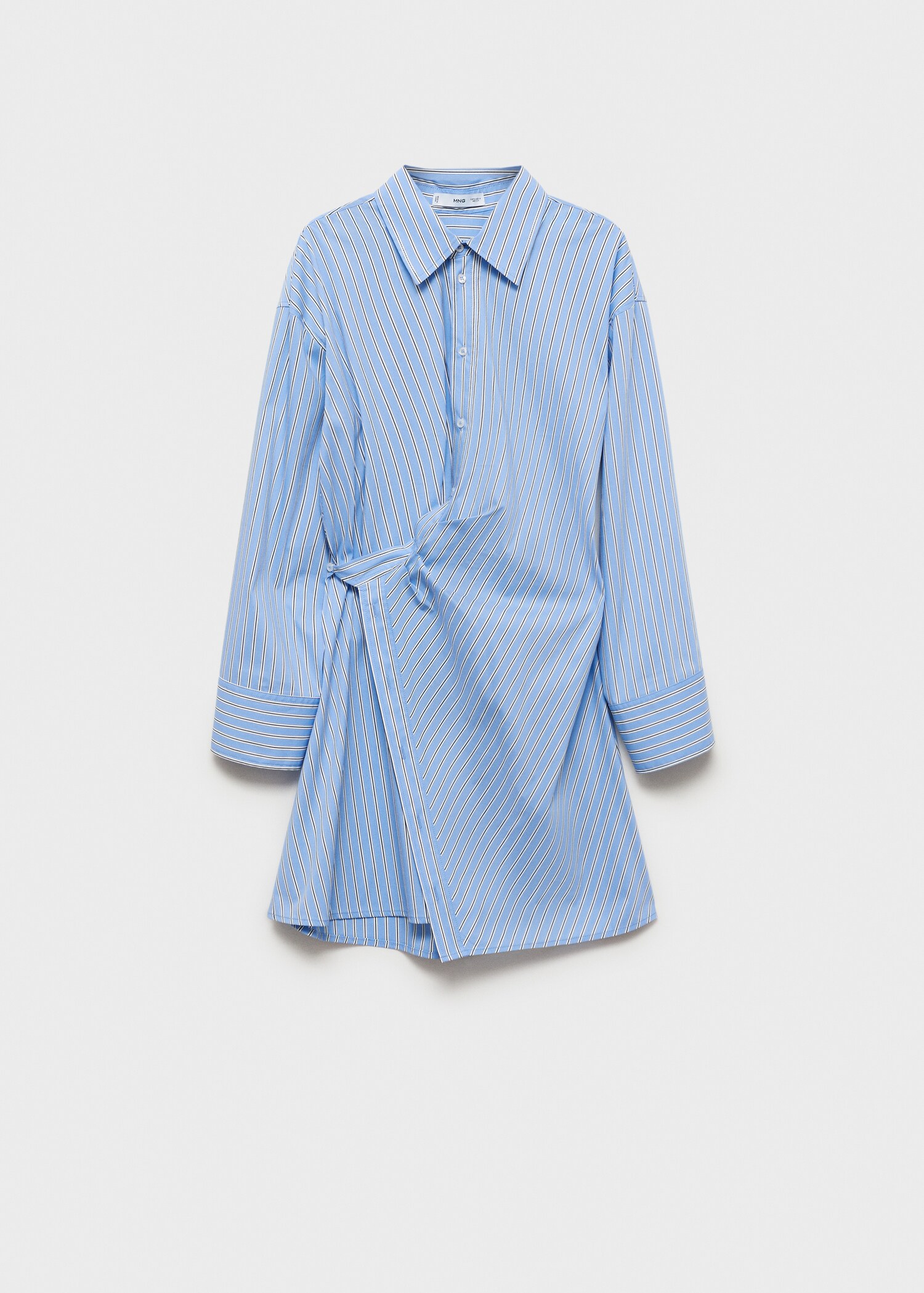 Robe chemise croisée rayures - Article sans modèle
