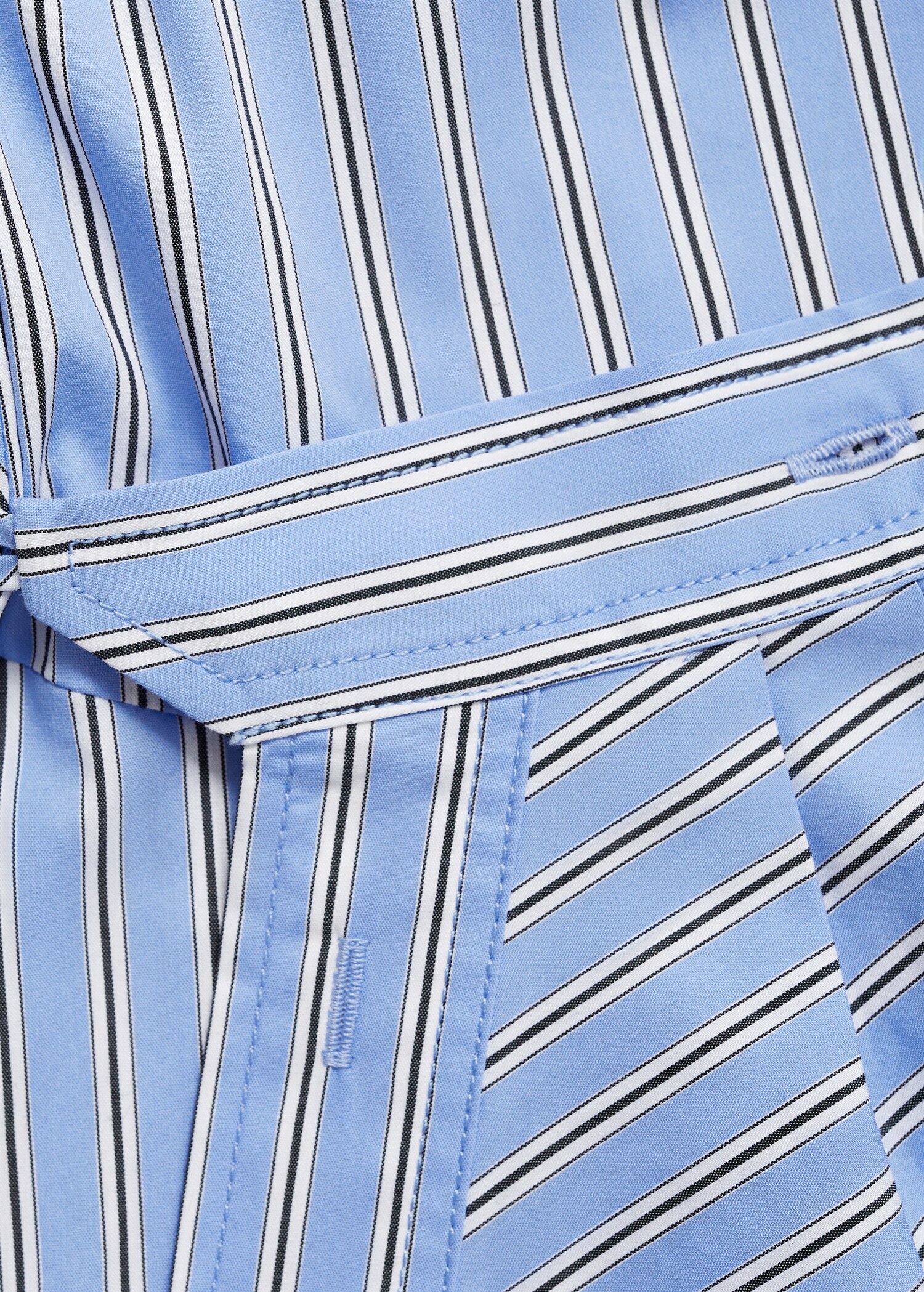 Robe chemise croisée rayures - Détail de l'article 0