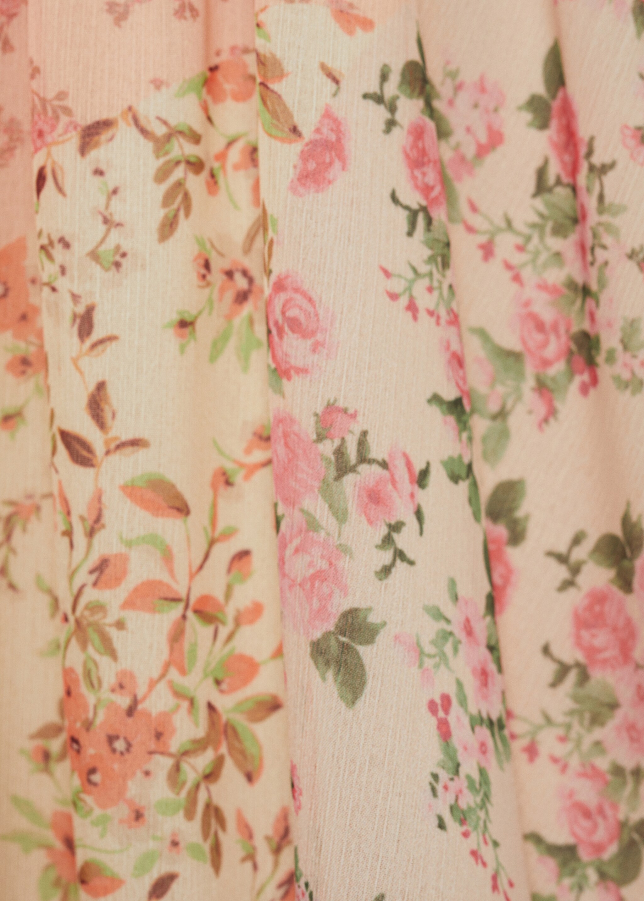 Short floral-print dress - Details of the article 0