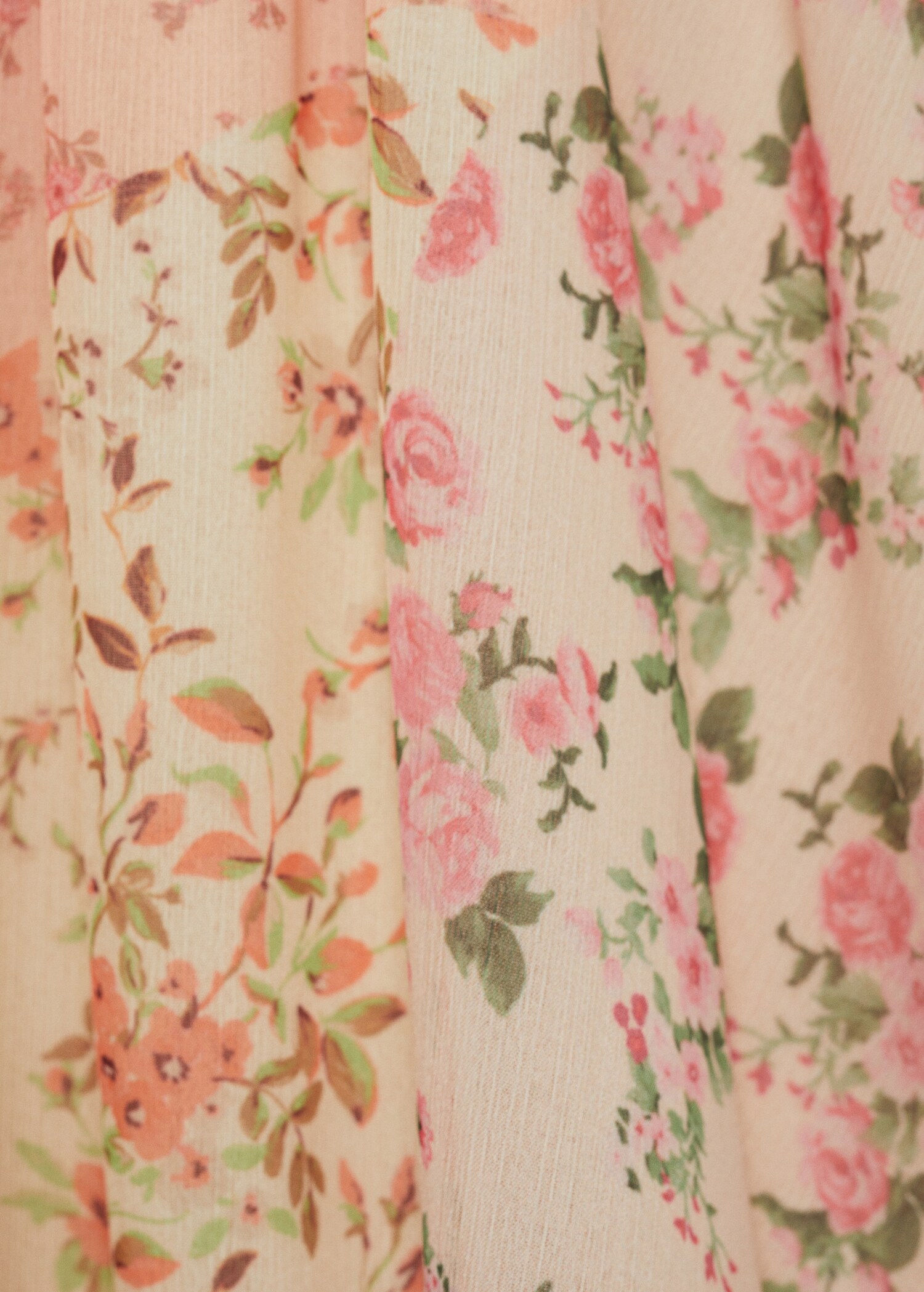 Robe courte en imprimé fleuri - Détail de l'article 0