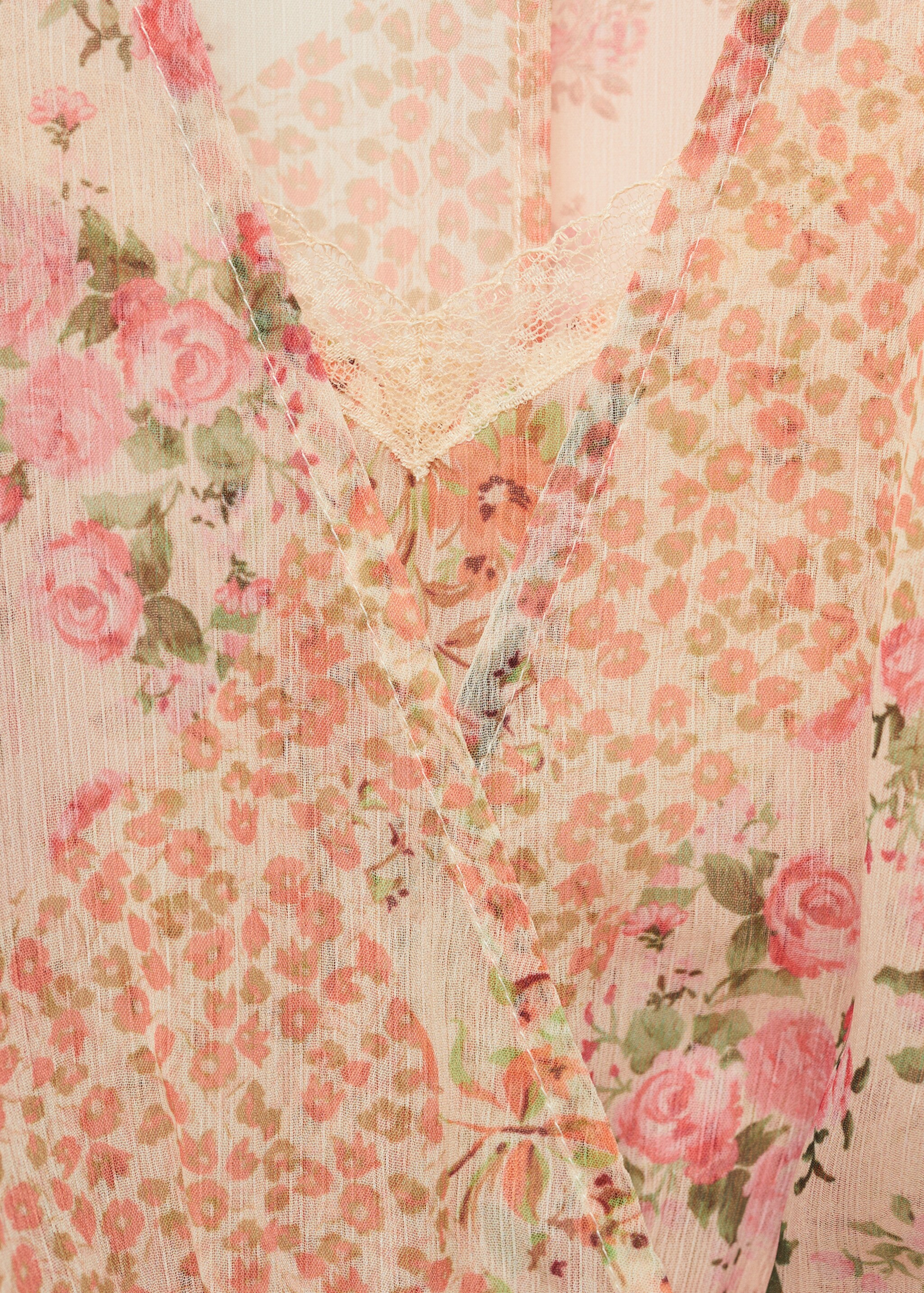 Short floral-print dress - Details of the article 8