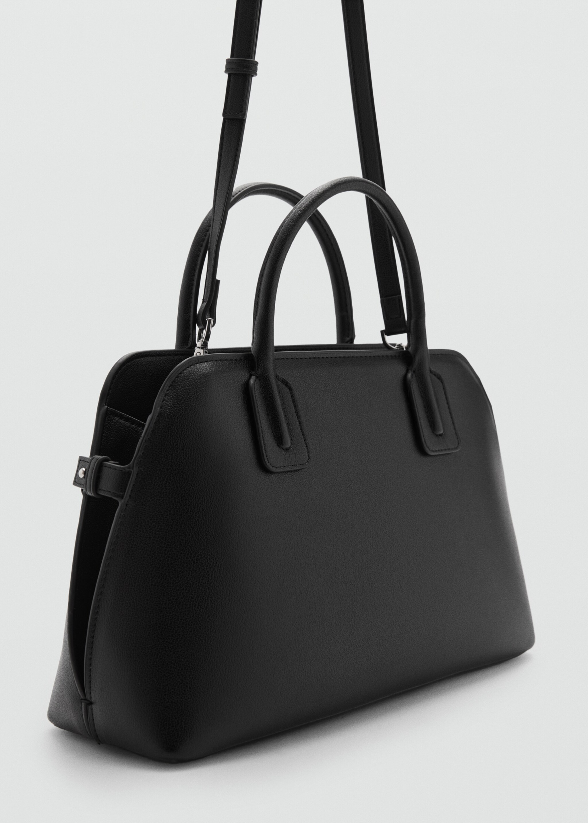 Bolso bowling doble asa - Plano medio, Negro. Ref: 77044044-00.