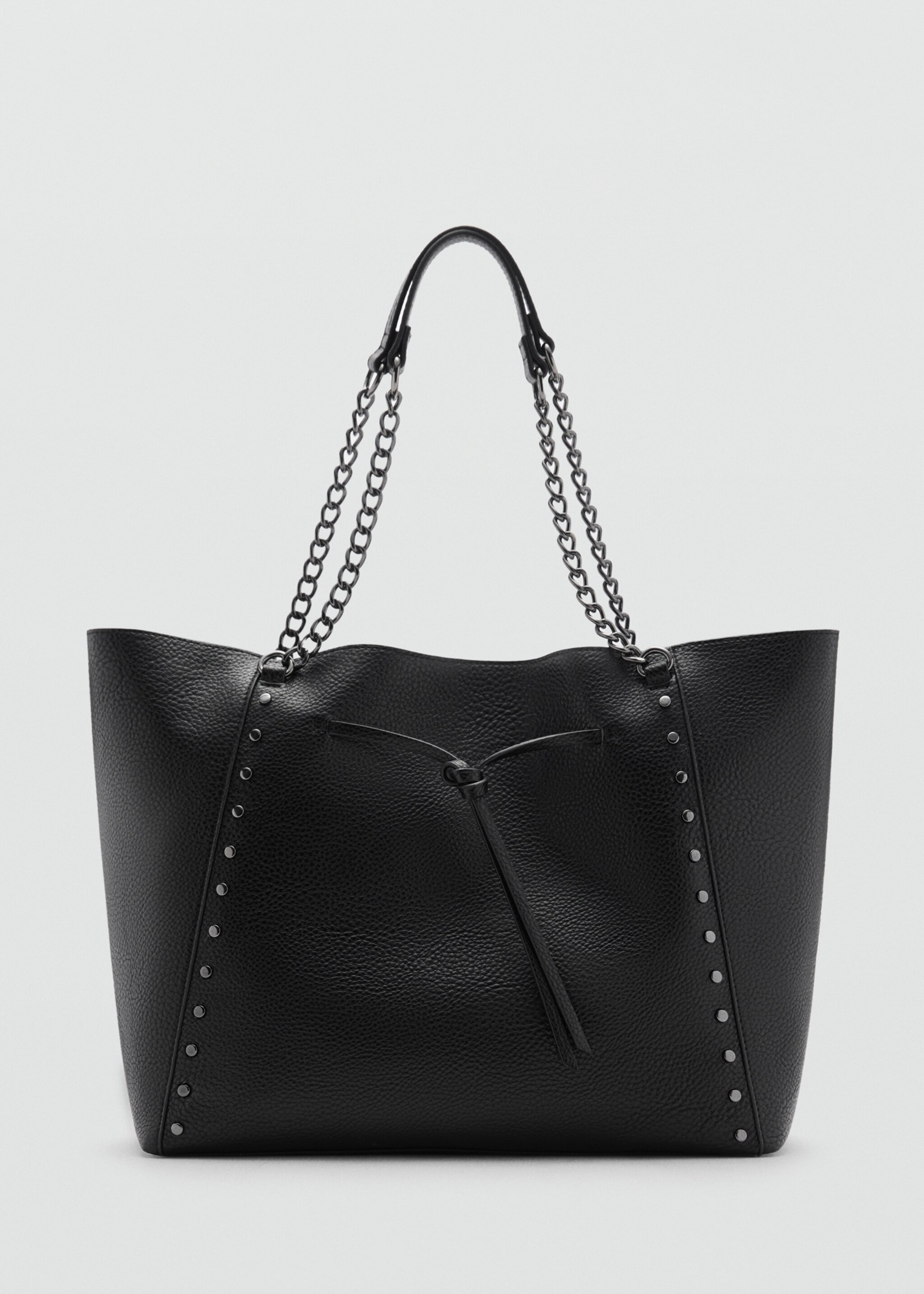 Leather-effect shopper bag - Article without model