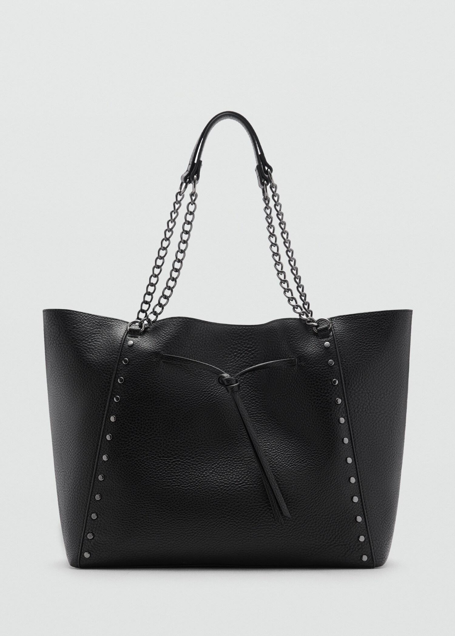 Leather-effect shopper bag - Article without model