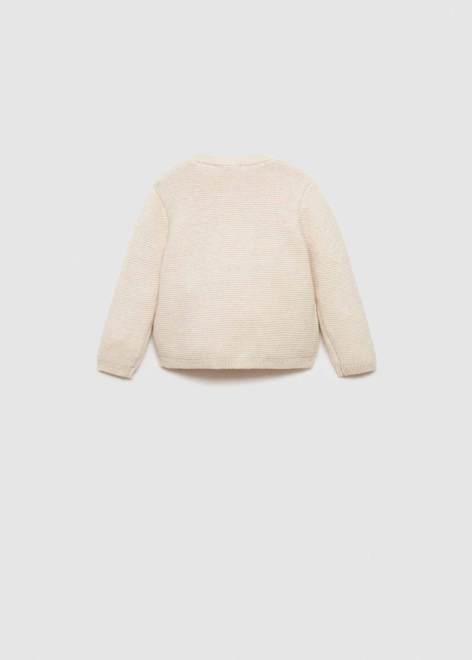 Knit pocket sweater - Reverse of the article