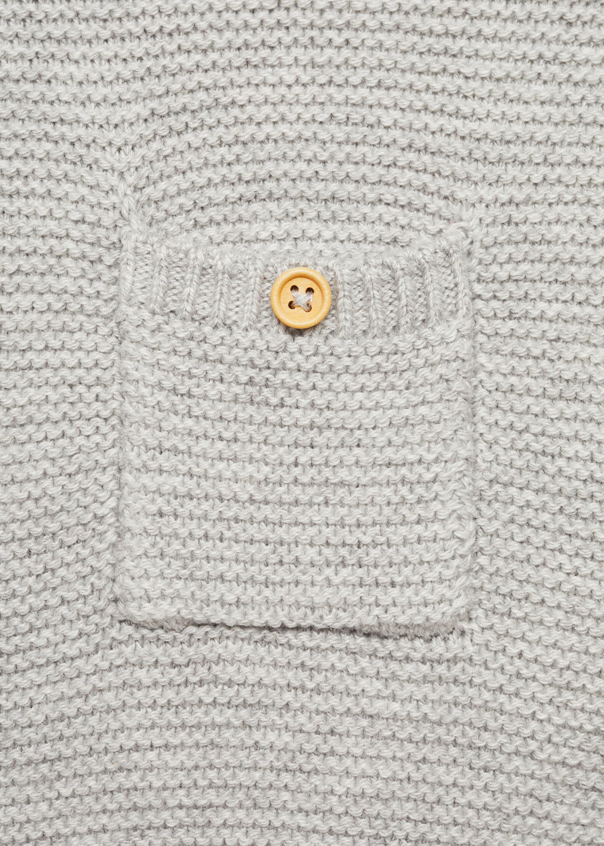 Knit pocket sweater - Details of the article 0, Medium Heather Grey. Ref: 77044054-00.