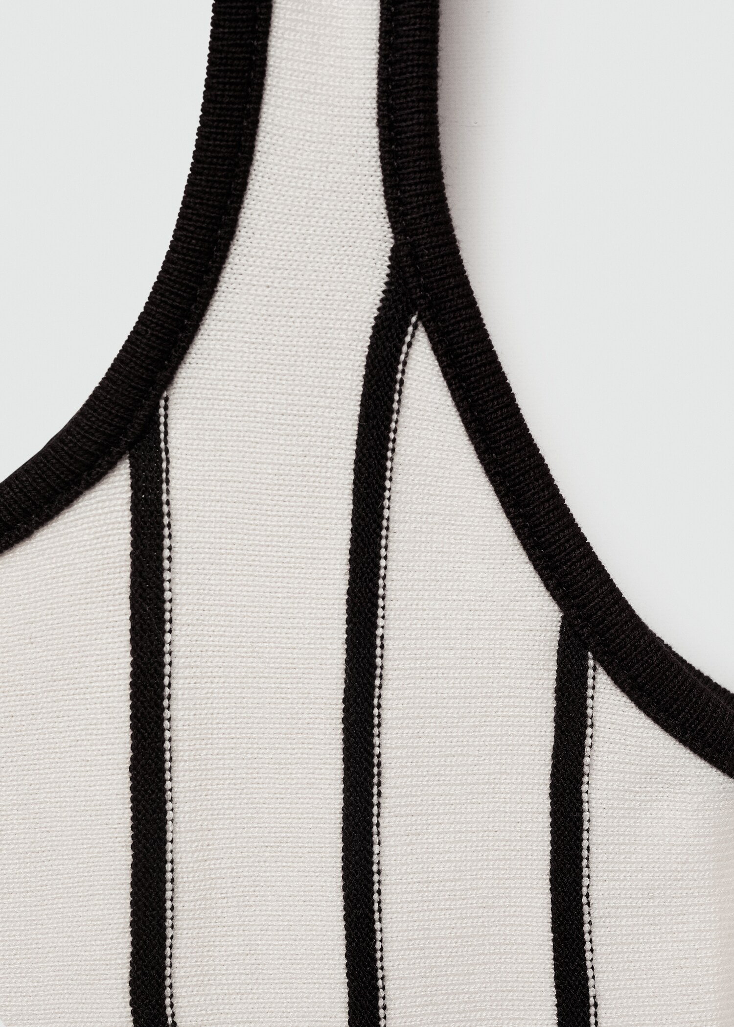 Striped knitted crop top - Details of the article 8