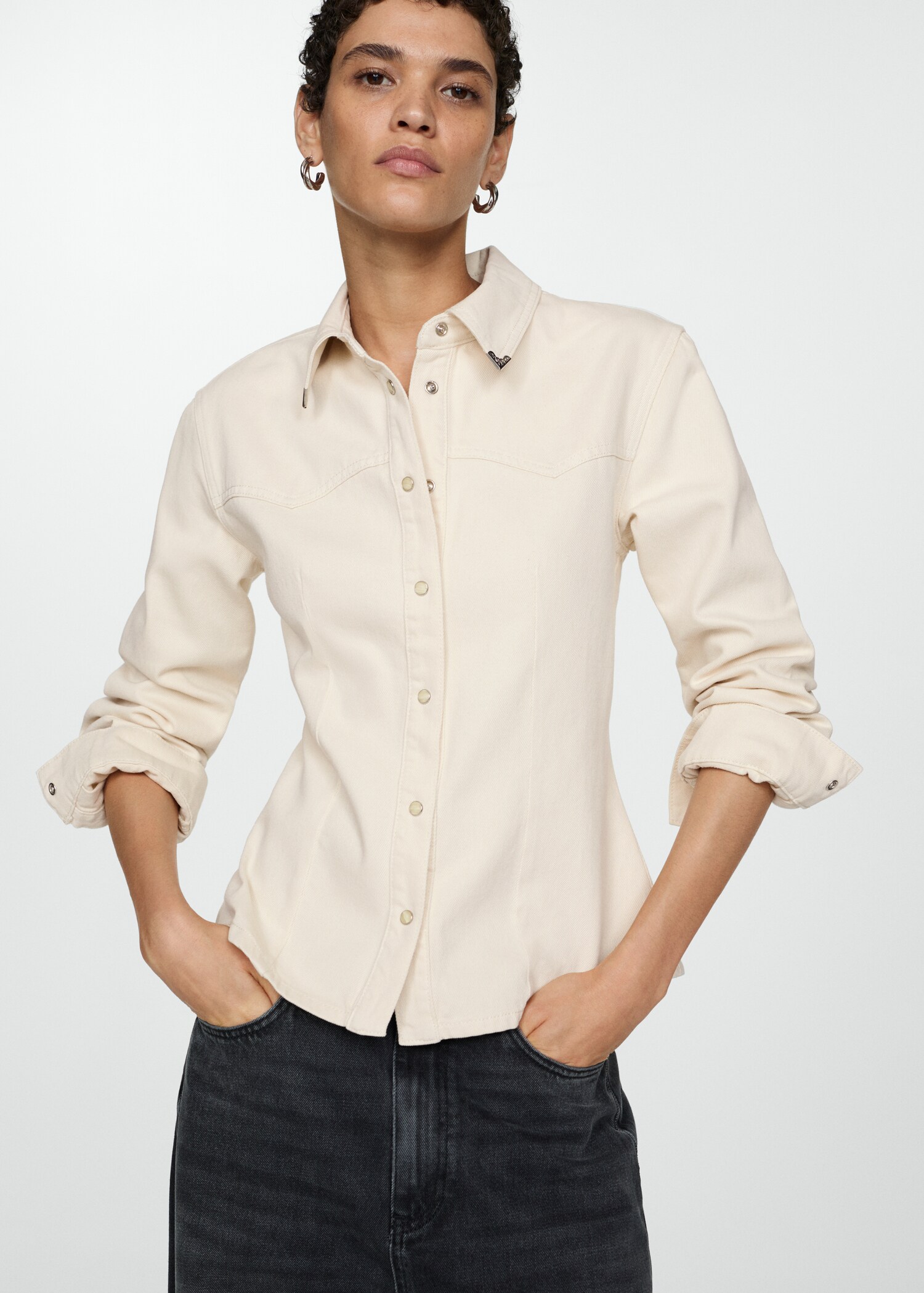 Camicia denim avvitata - Piano medio