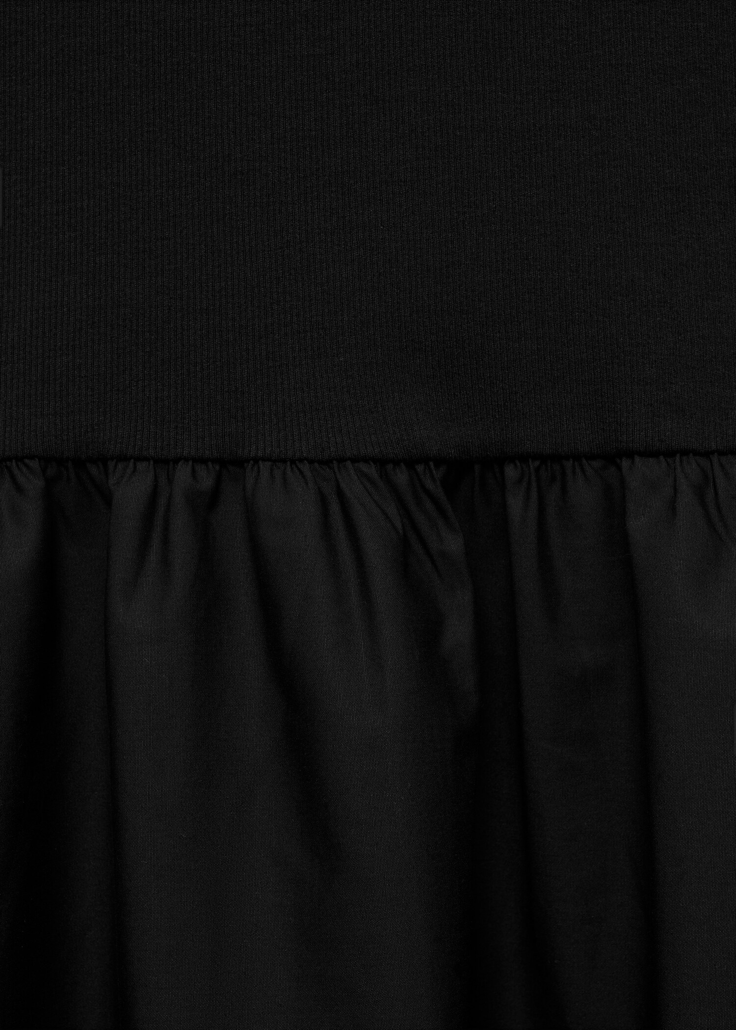 Flared dress in combined fabric - Details of the article 8