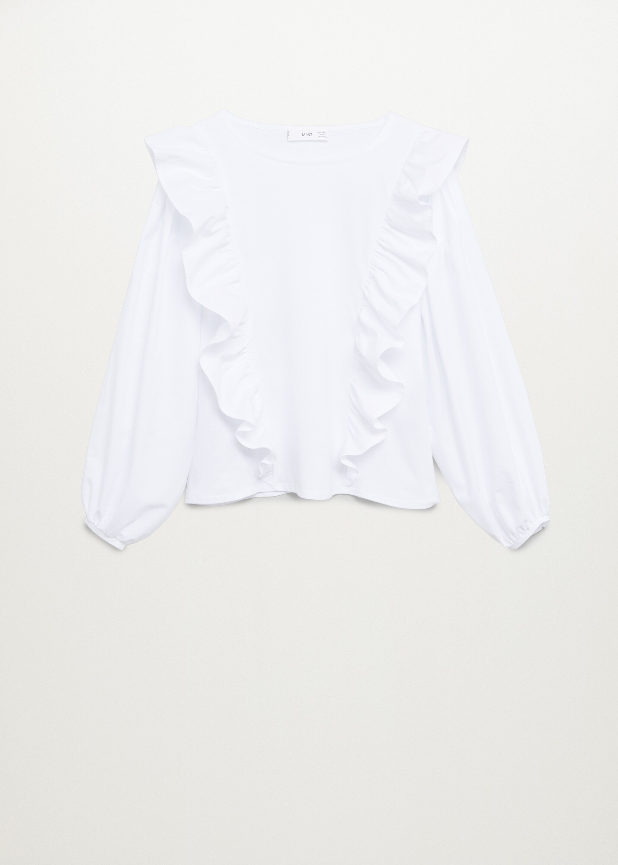 Organic cotton blouse with ruffles - Article without model