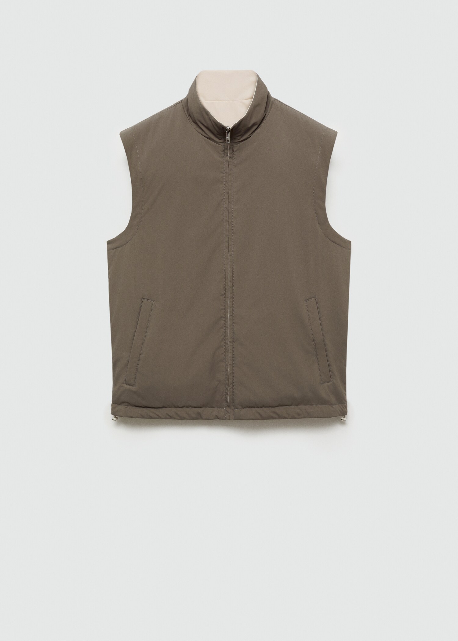 Waterafstotende reversibele bodywarmer - Artikel zonder model