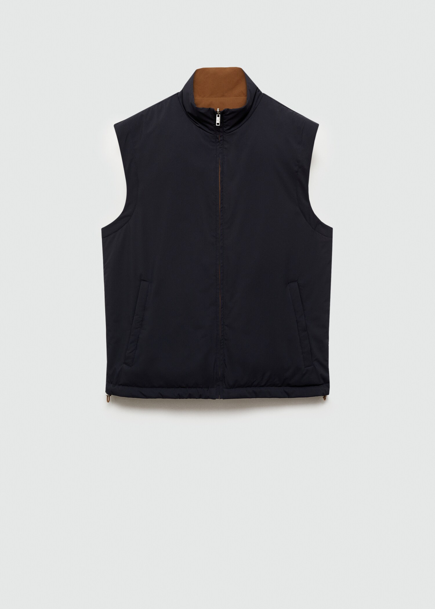 Waterafstotende reversibele bodywarmer - Artikel zonder model