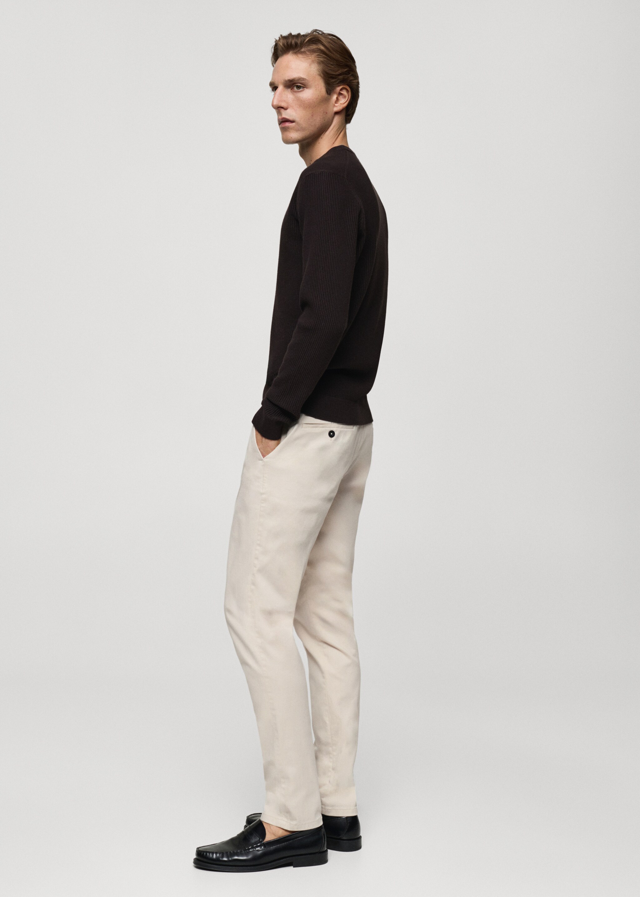 Pantalón chino slim fit sarga - Detalle del artículo 2