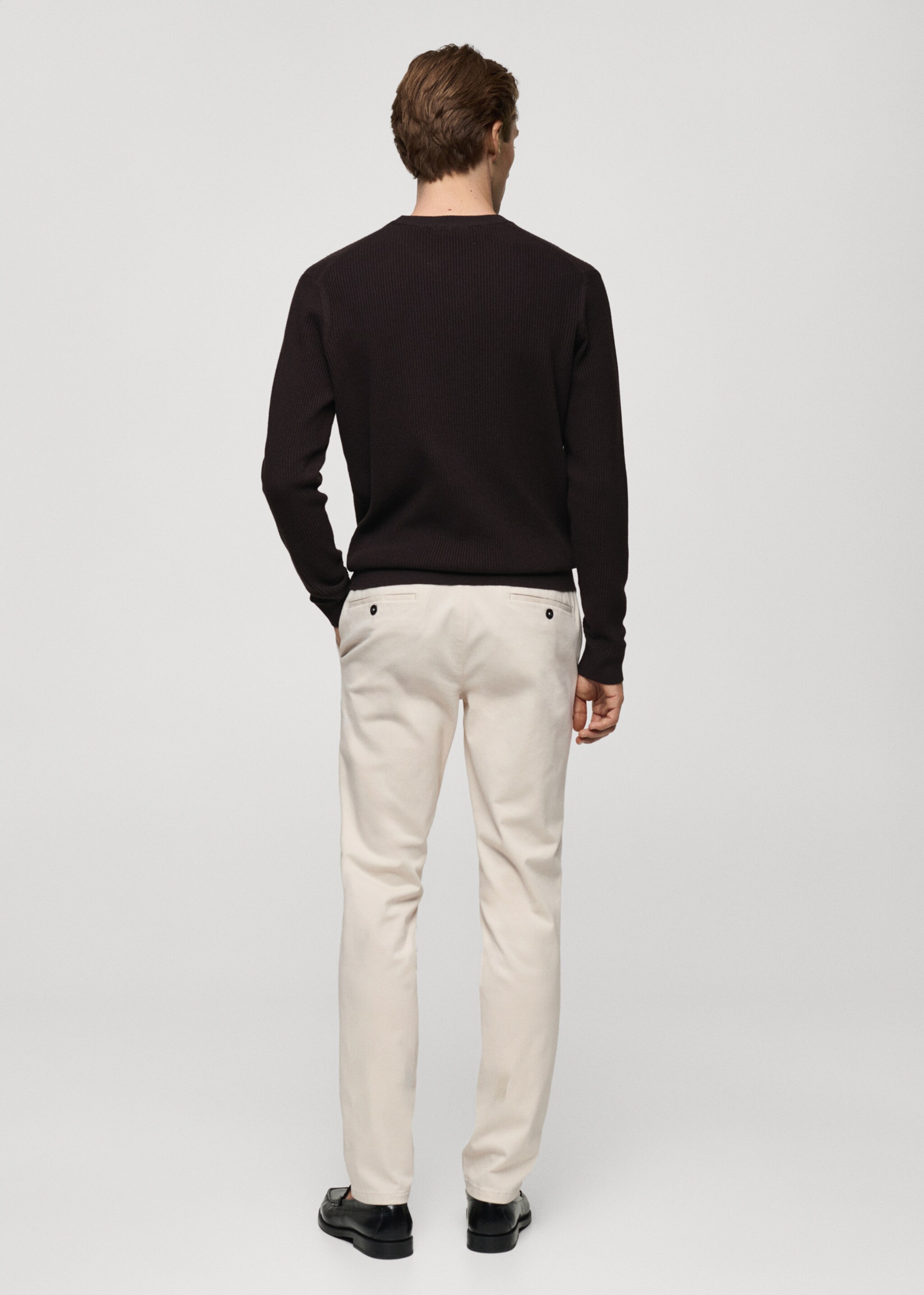 Pantalón chino slim fit sarga - Reverso del artículo