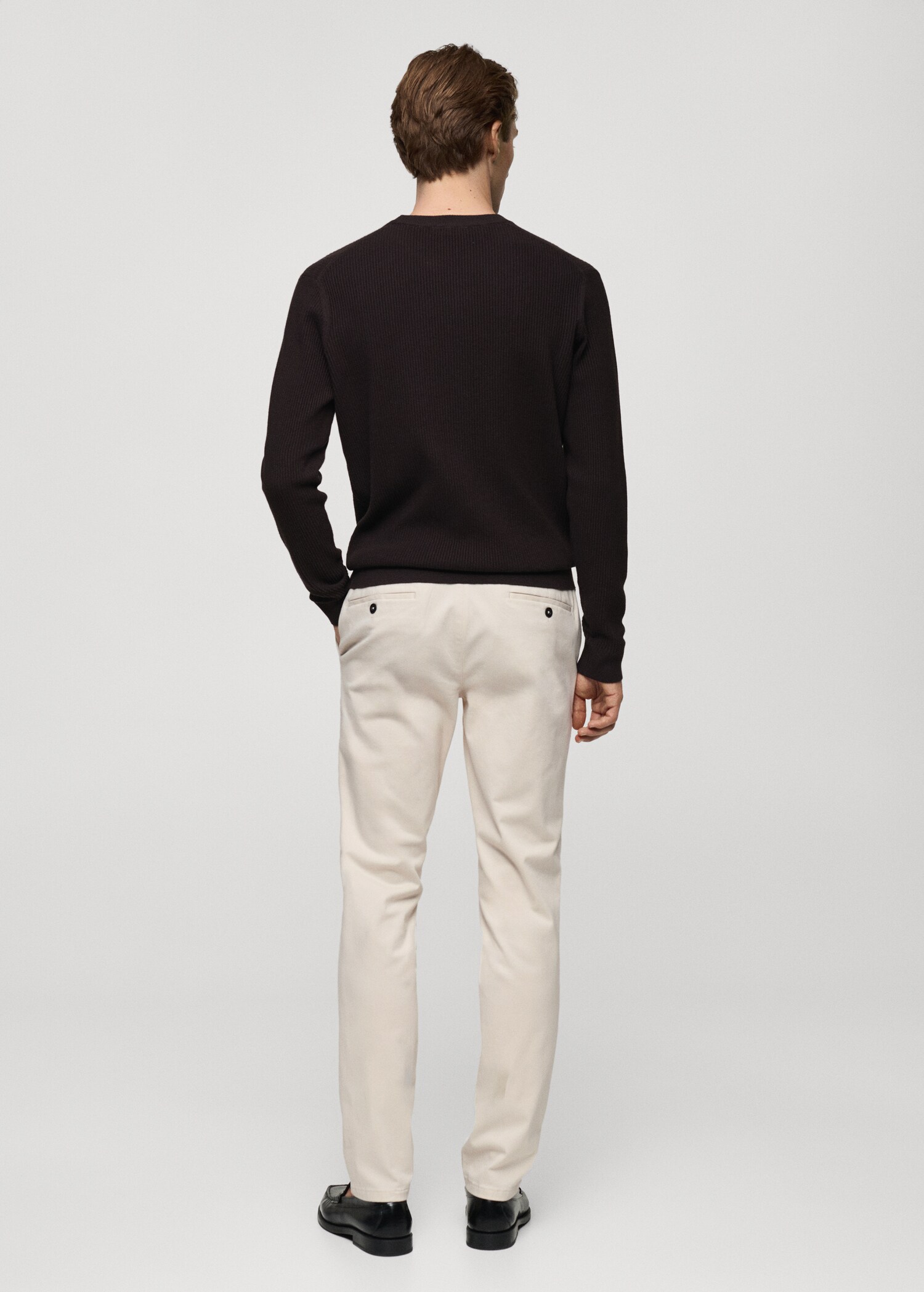 Pantalons xinesos slim fit sarja - Revers de l'article