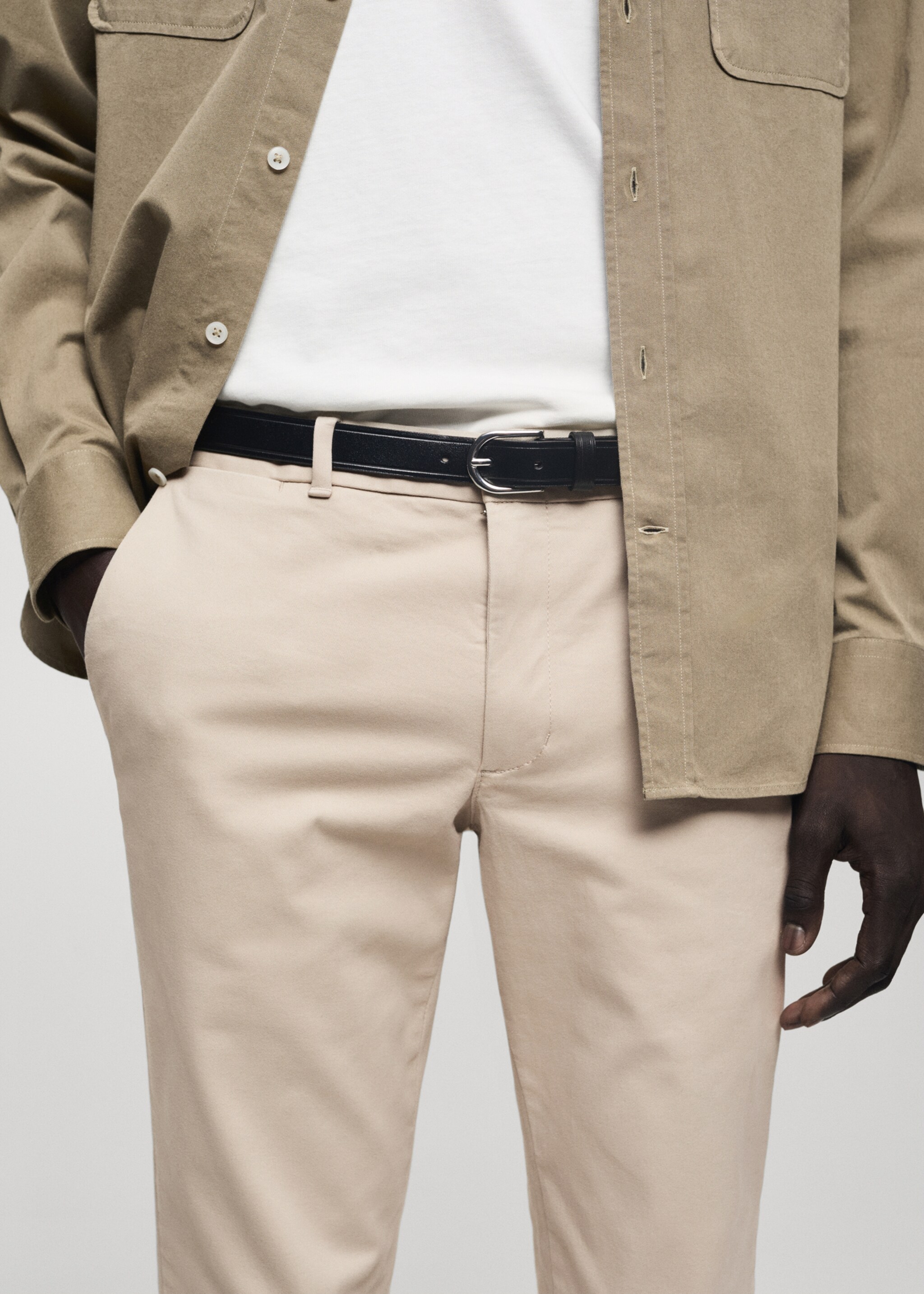 Pantalón chino slim fit sarga - Detalle del artículo 2