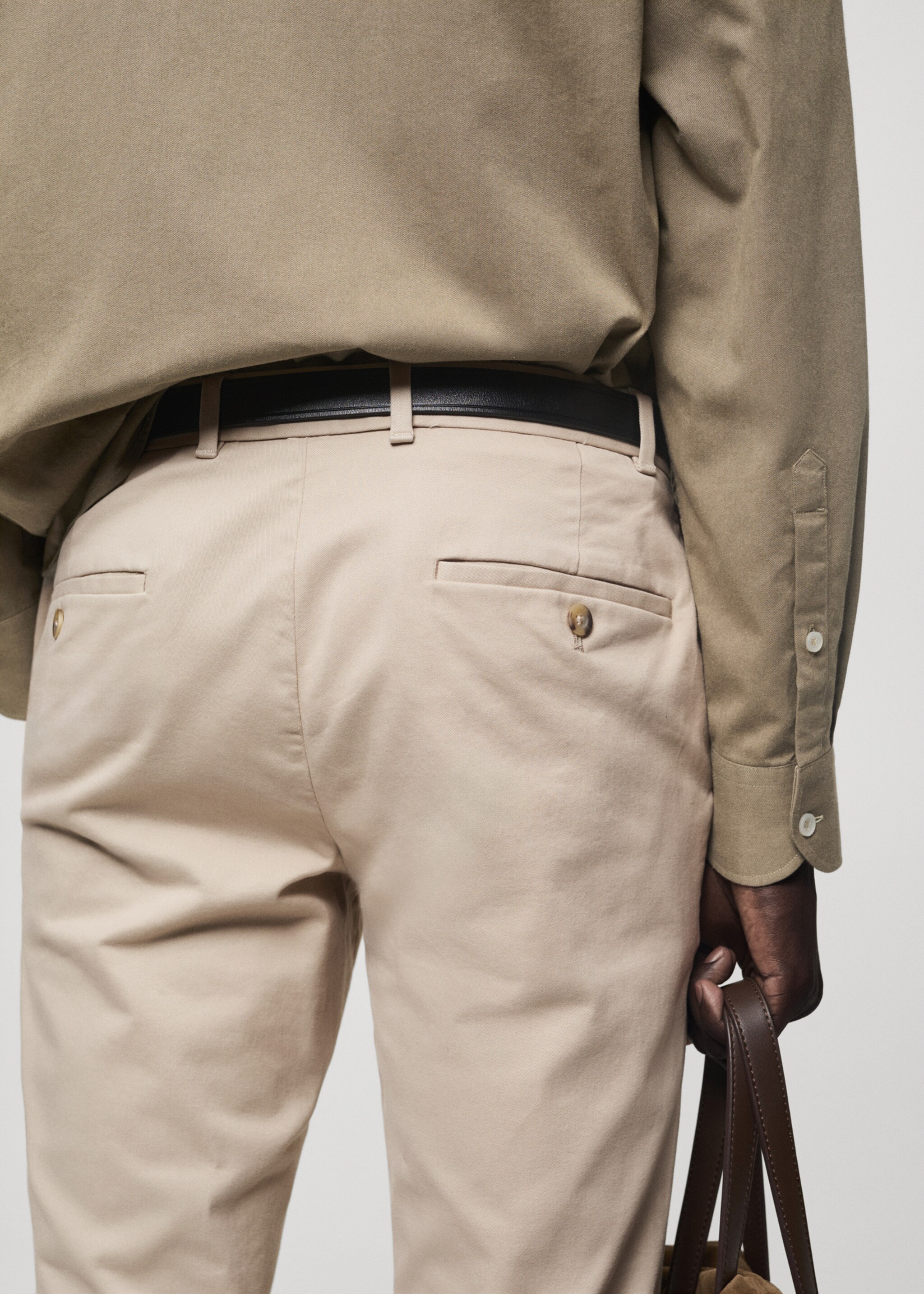 Pantalón chino slim fit sarga - Detalle del artículo 6