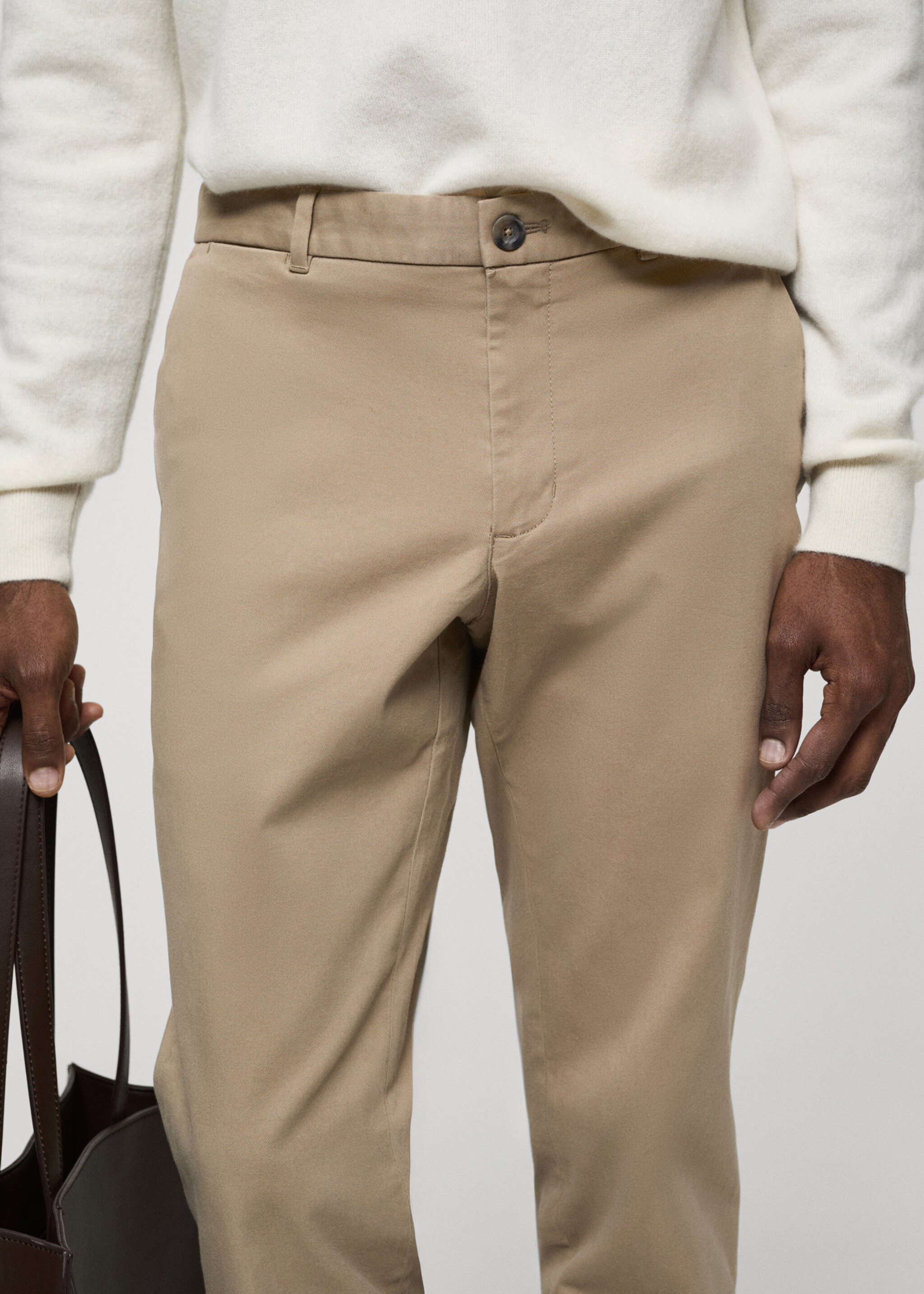 Pantalón chino slim fit sarga - Detalle del artículo 1