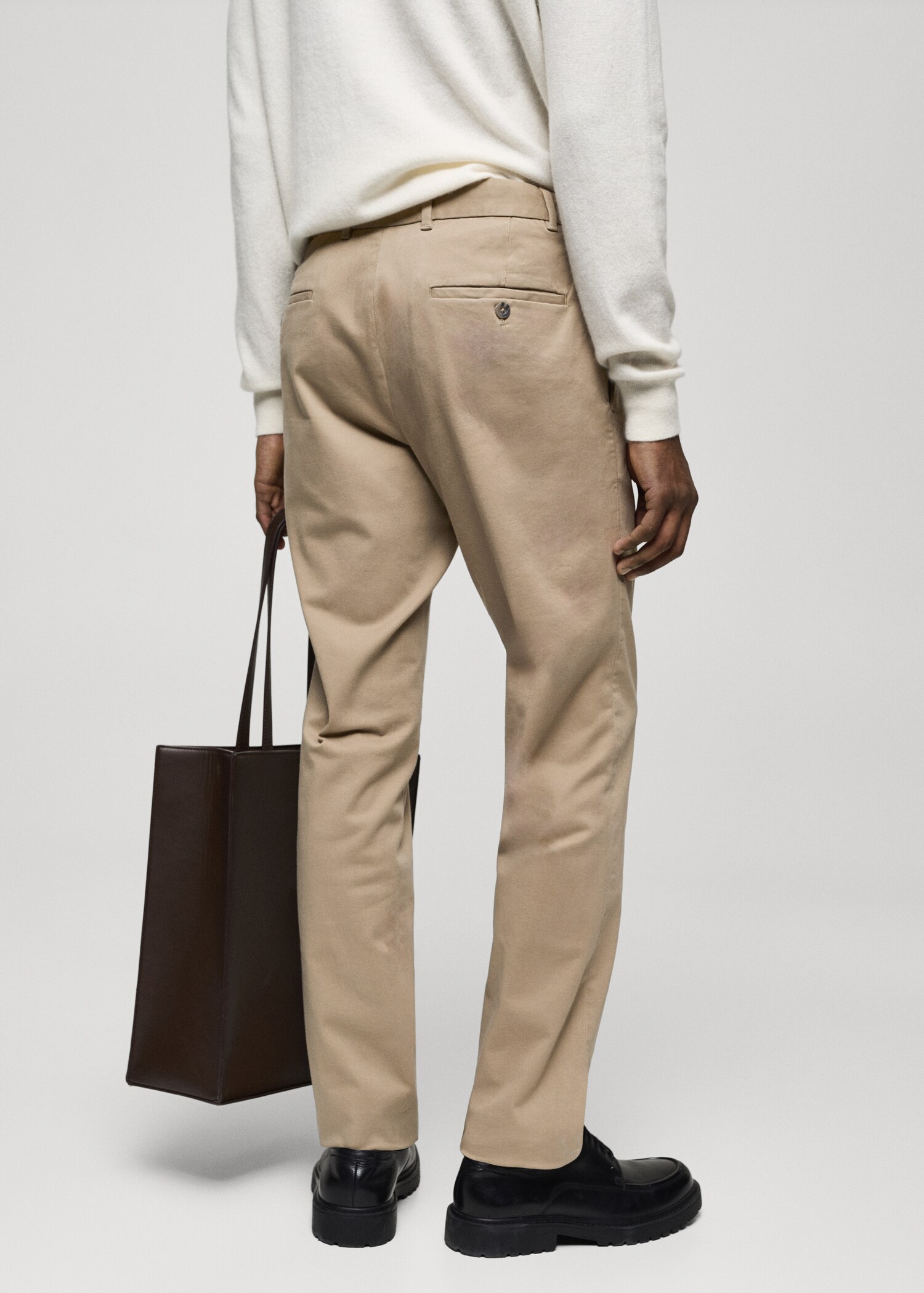 Pantalons xinesos slim fit sarja - Revers de l'article