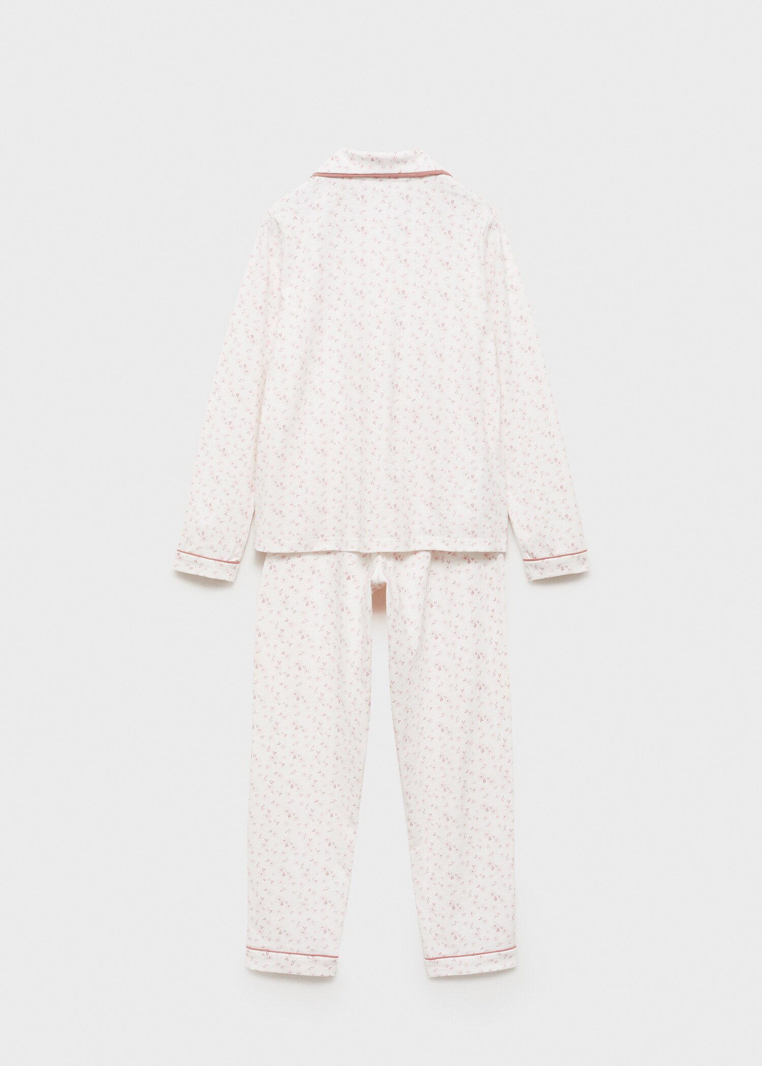 Printed cotton pyjamas - Reverse of the article