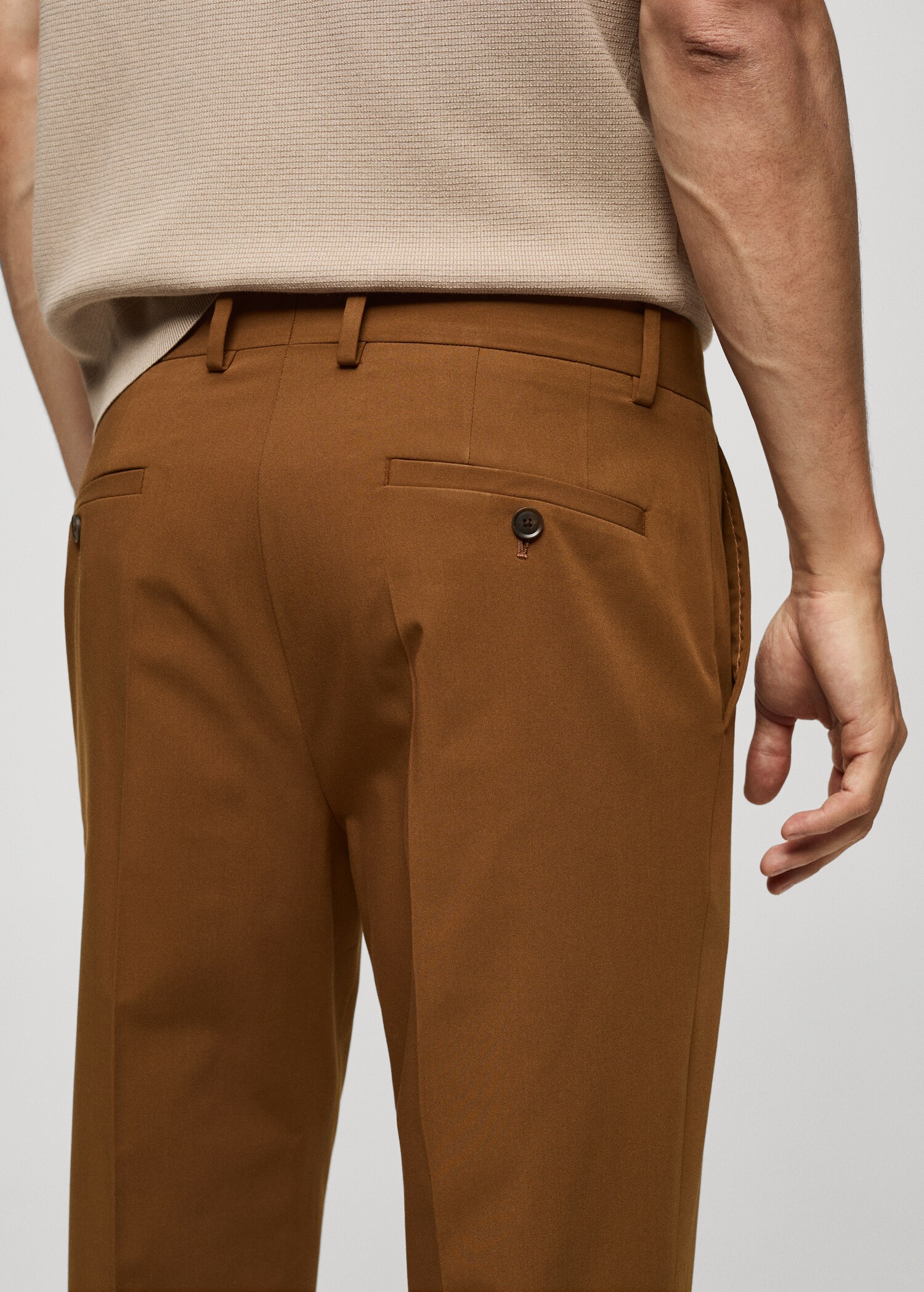 Slim fit suit trousers - Details of the article 2